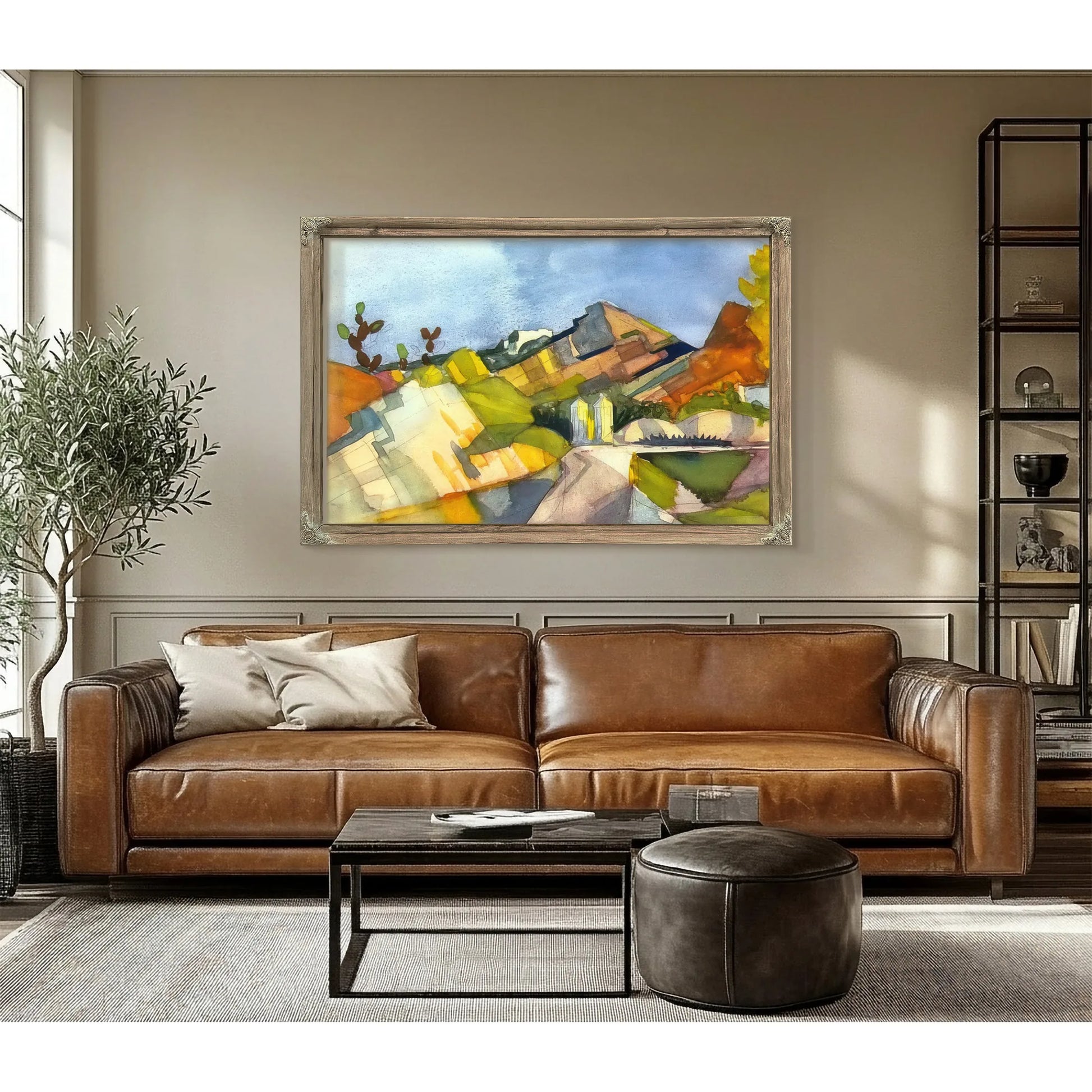 Rocky Landscape By August Macke Fine Art Print