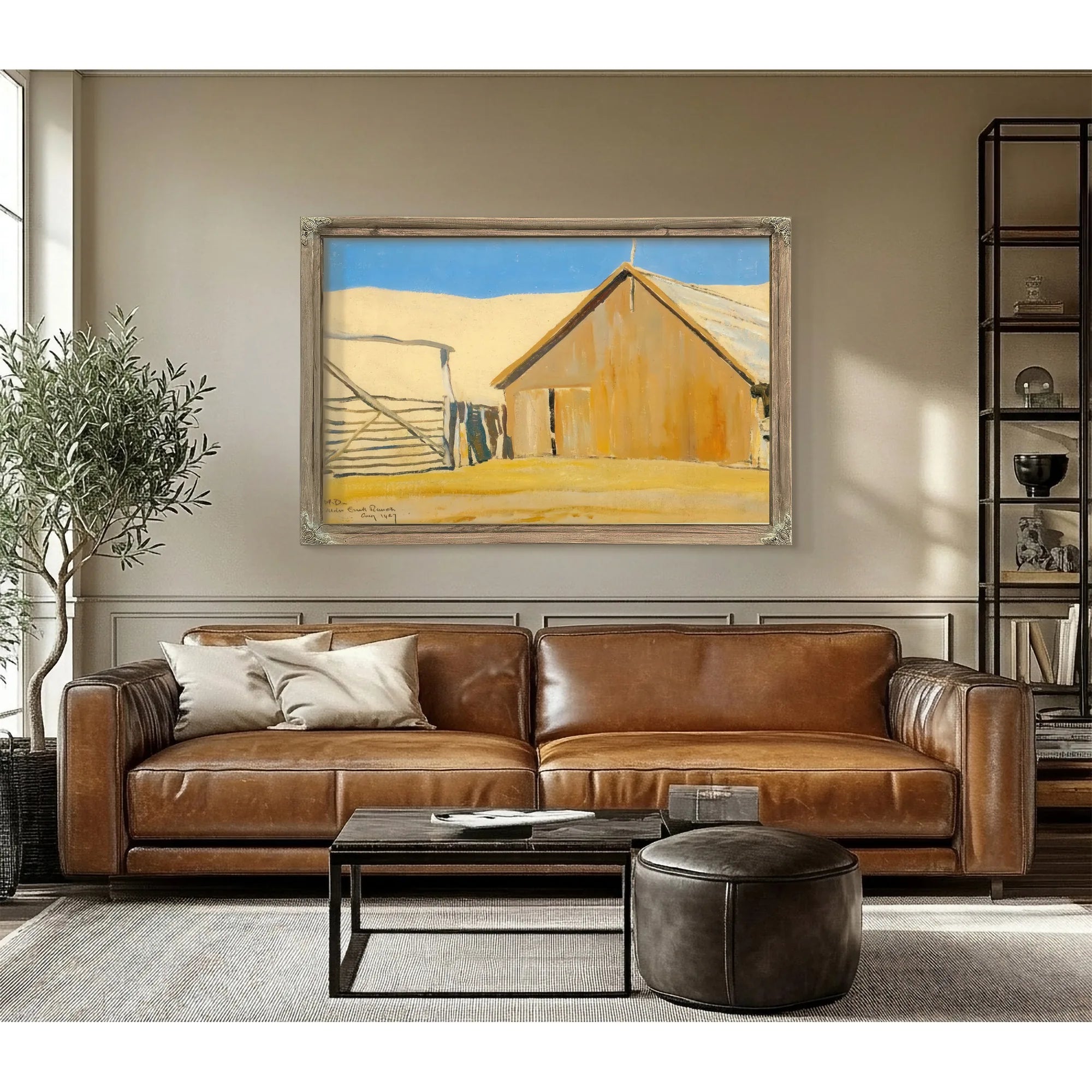 Alder Creek Ranch By Maynard Dixon Fine Art Print
