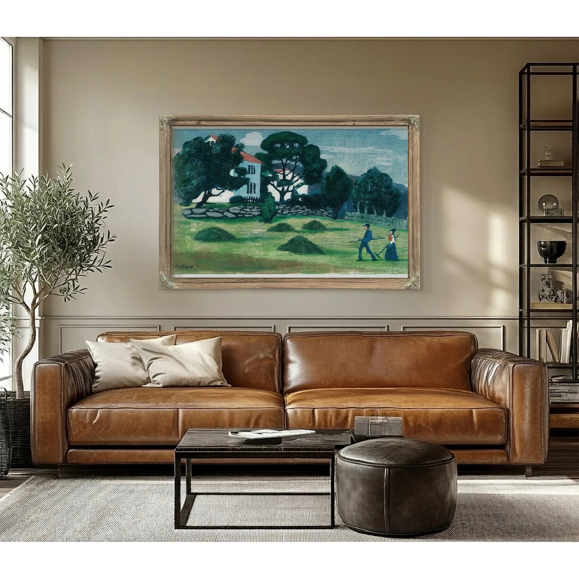 Home From Work 3 By Nicolai Astrup Fine Art Print