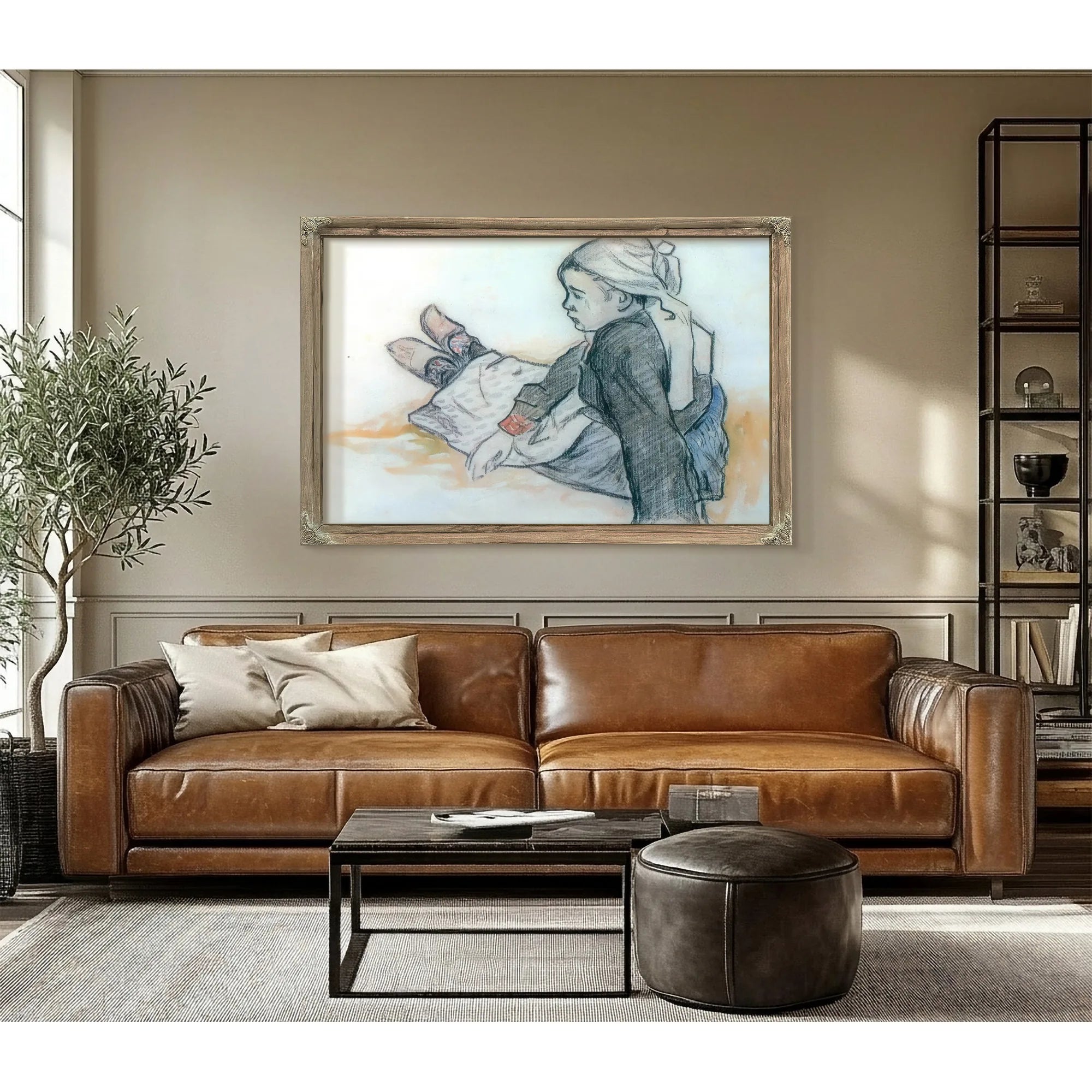 Young Breton Seated By Paul Gauguin Fine Art Print