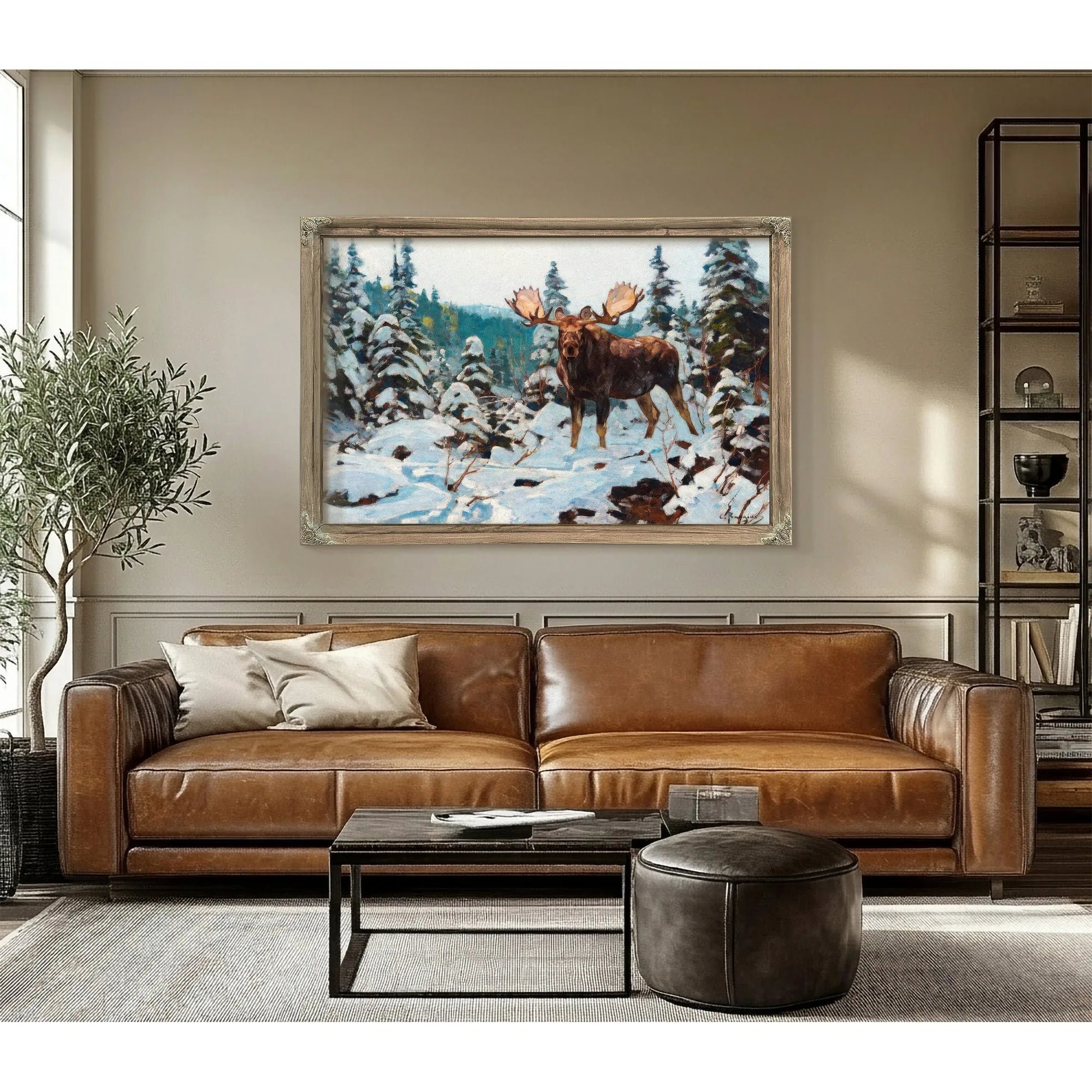 Bull Moose By Carl Rungius Fine Art Print