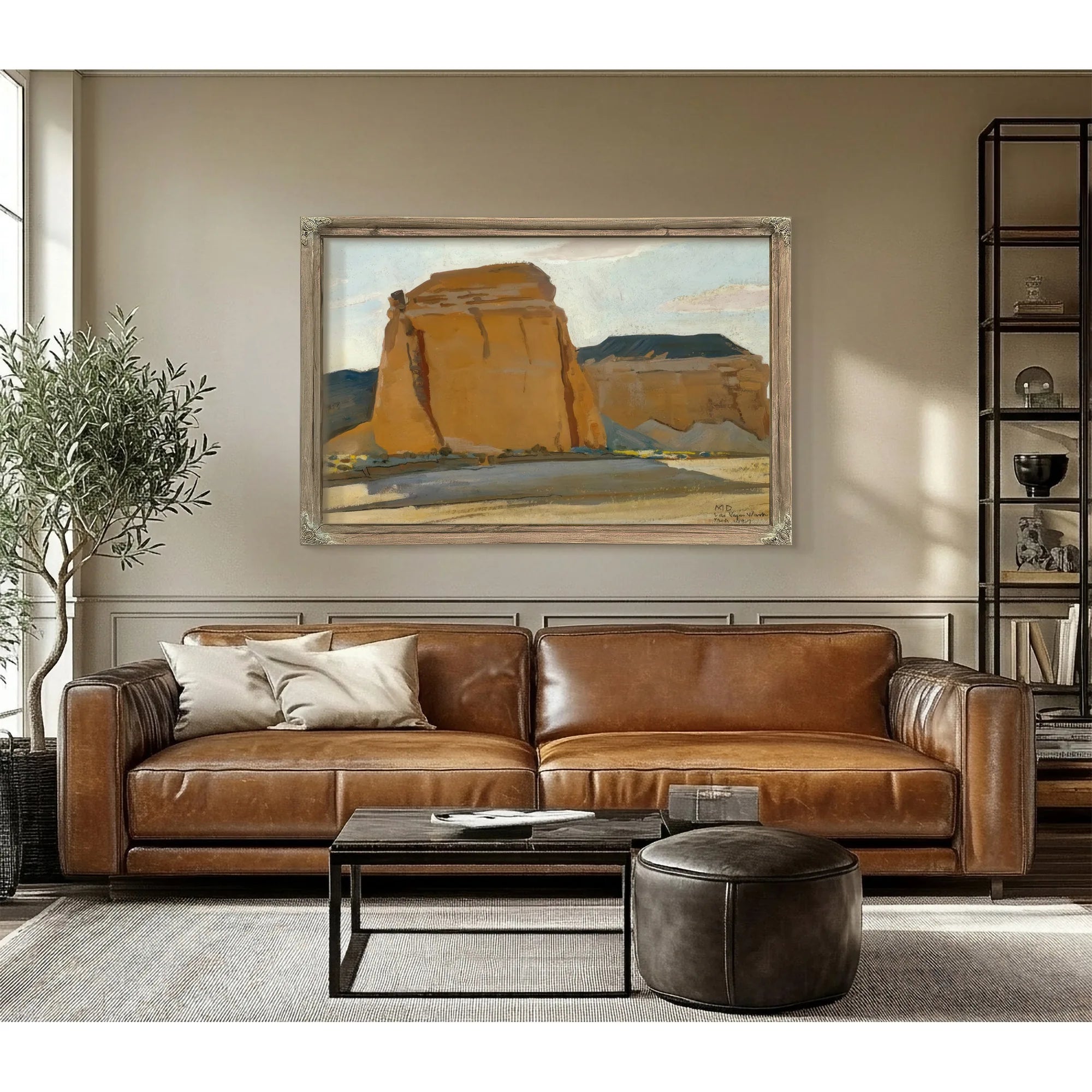 Buttes At Las Vegas Wash By Maynard Dixon Fine Art Print