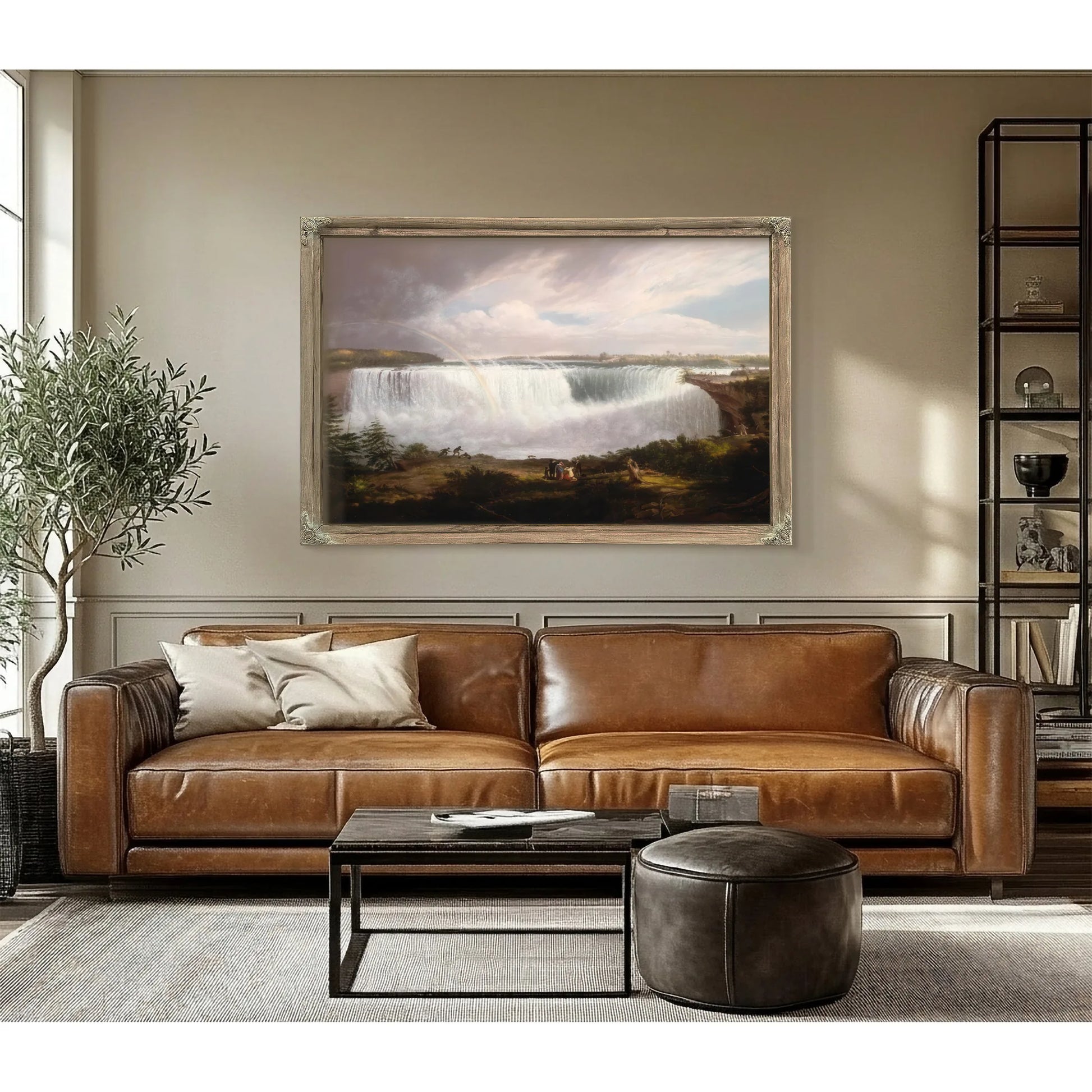 The Great Horseshoe Fall, Niagara By Alvan Fisher Fine Art Print