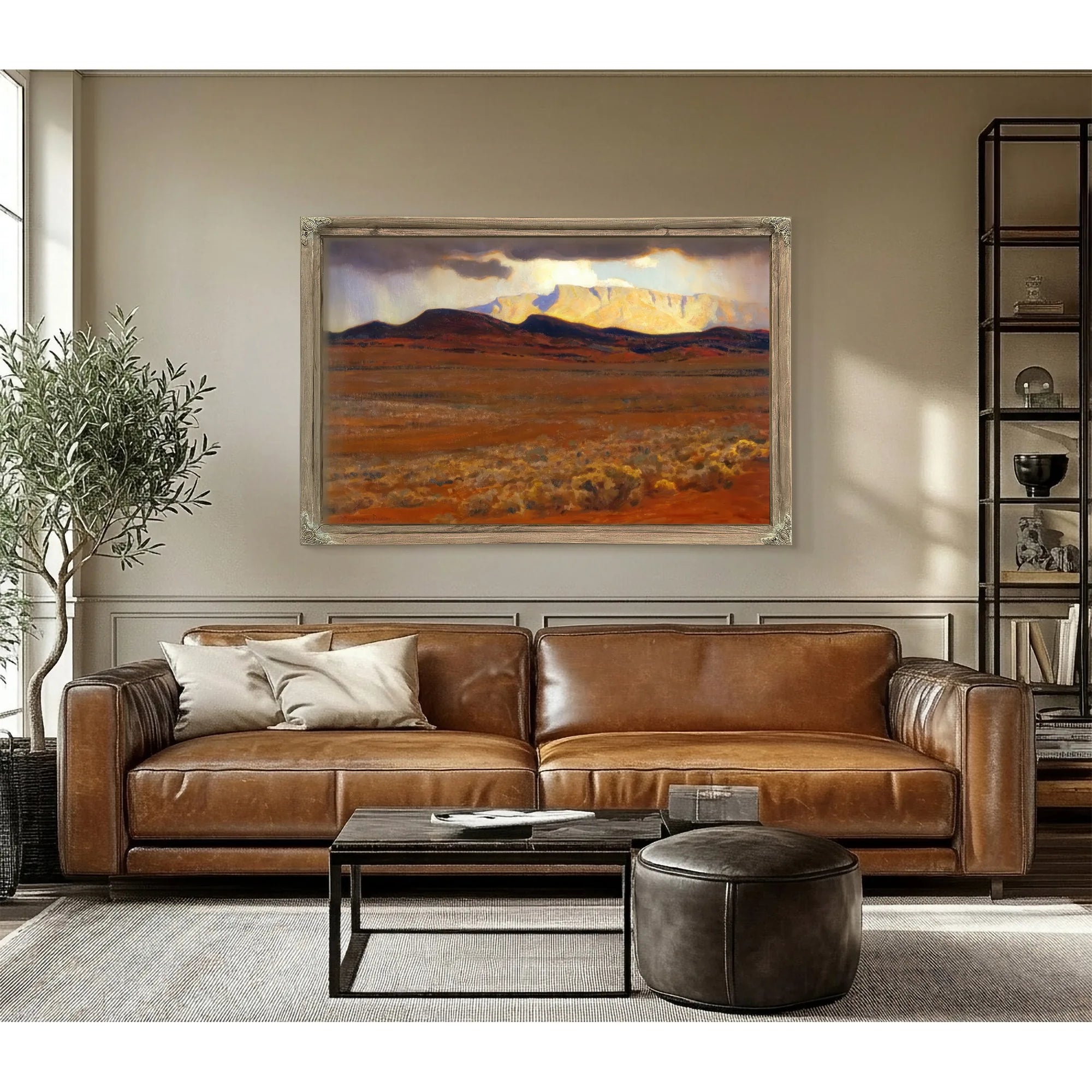 Storm On The Desert By Maynard Dixon Fine Art Print