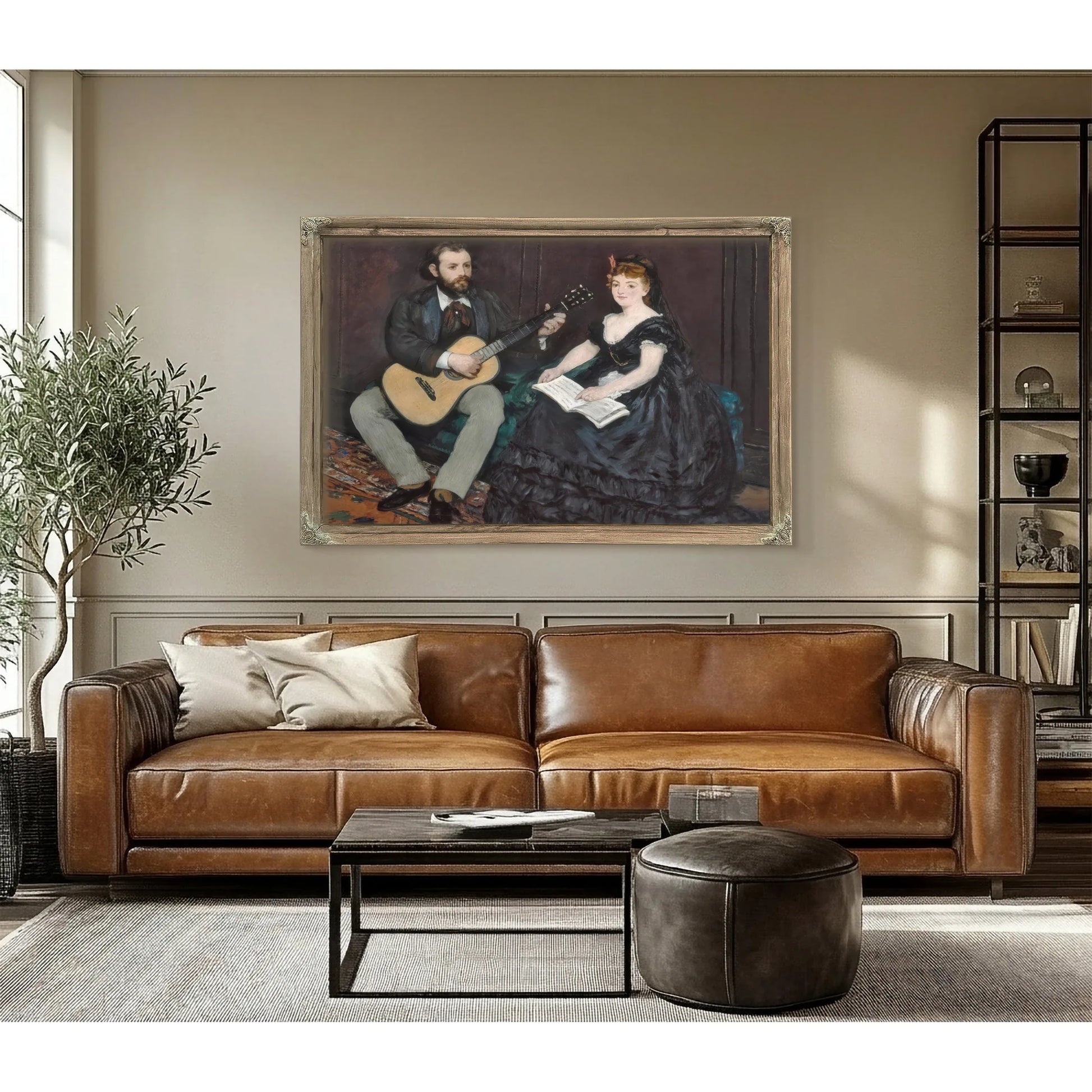 Music Lesson By Edouard Manet Fine Art Print