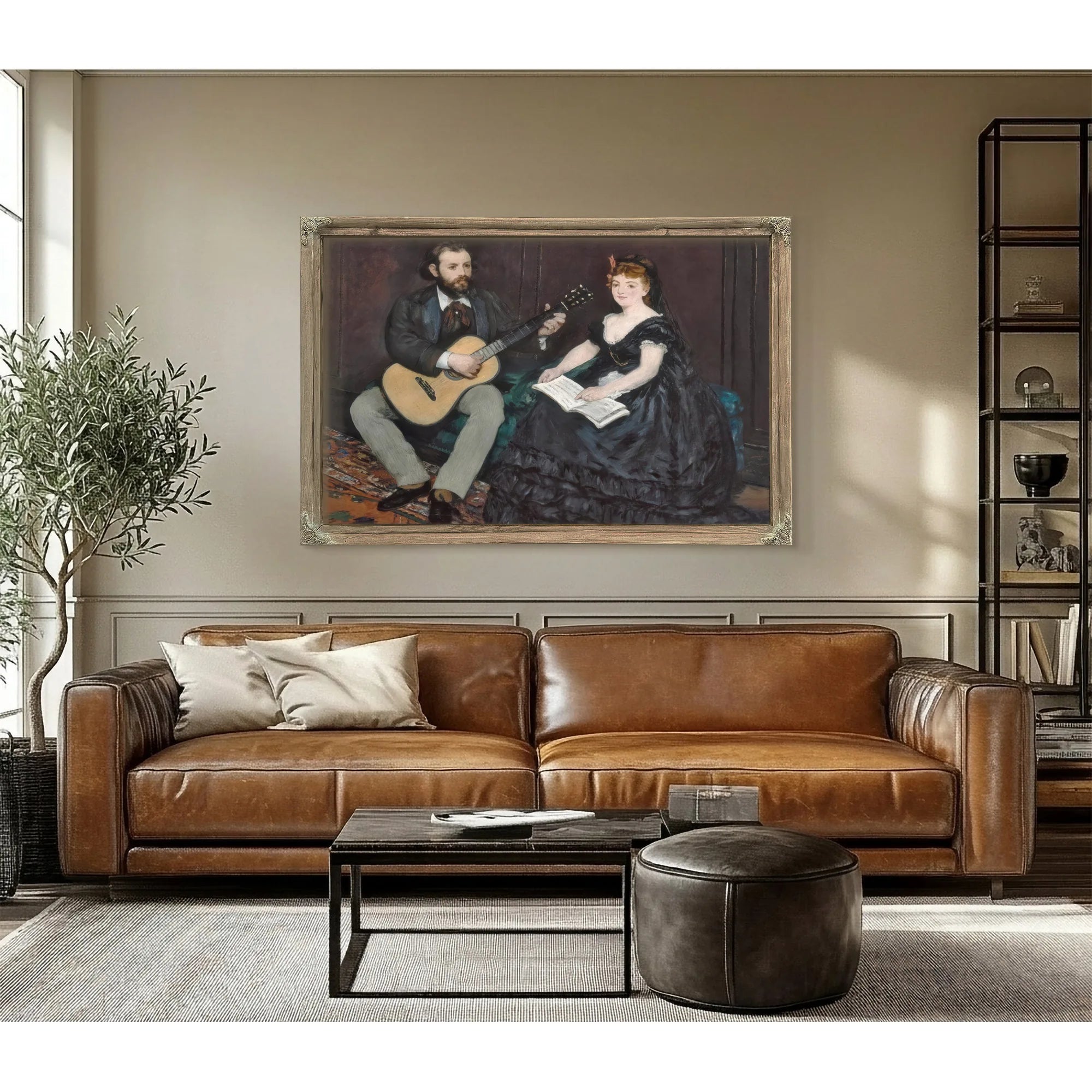 Music Lesson By Edouard Manet Fine Art Print