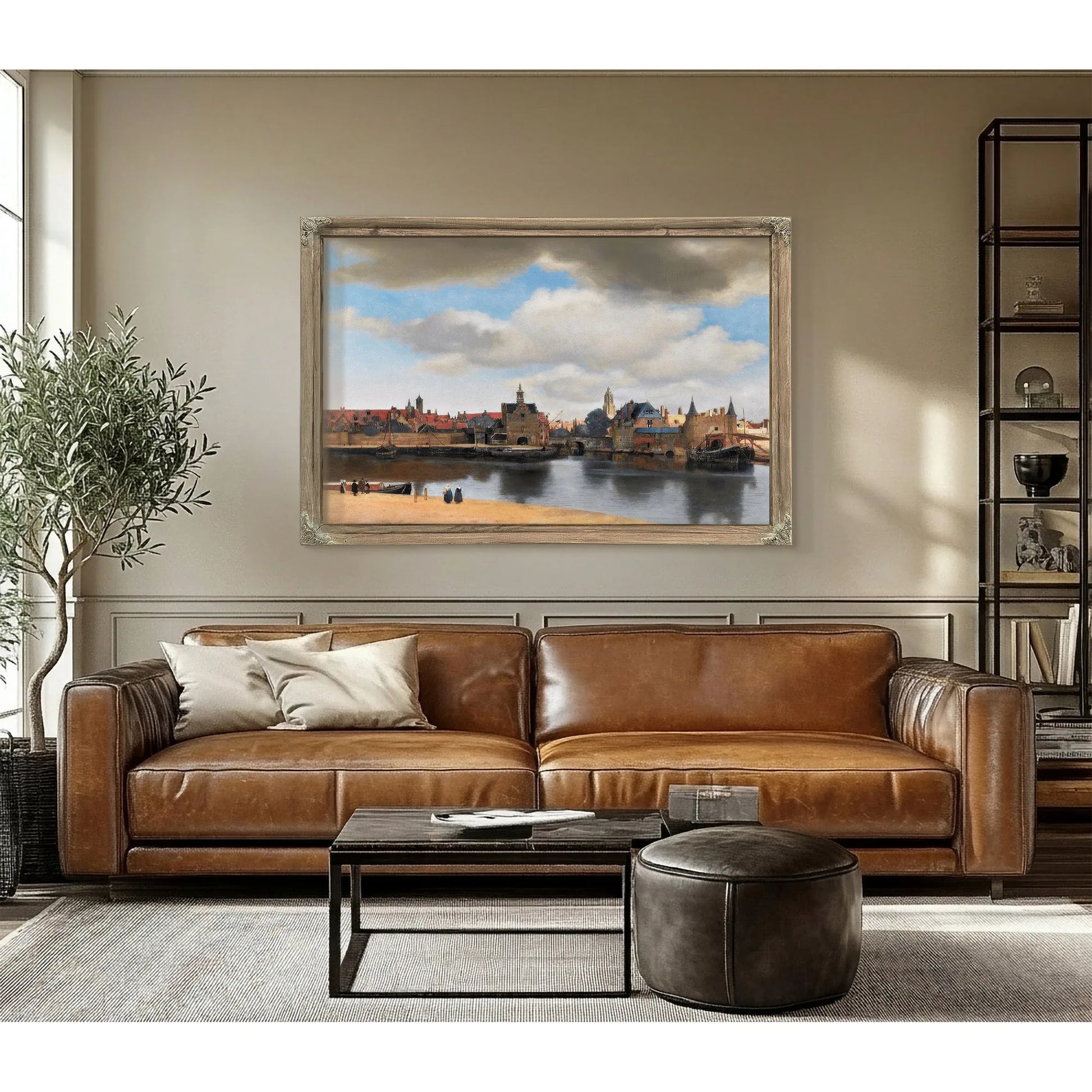 View Of Delft 1661 By Johannes Vermeer Fine Art Print