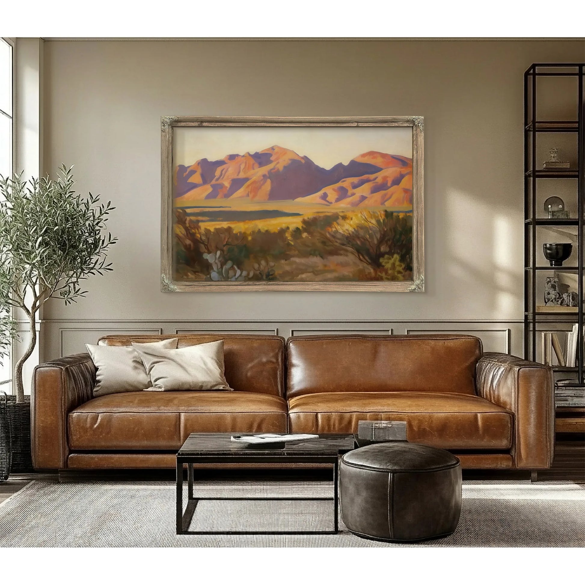 Late Light On The Catalinas By Maynard Dixon Fine Art Print