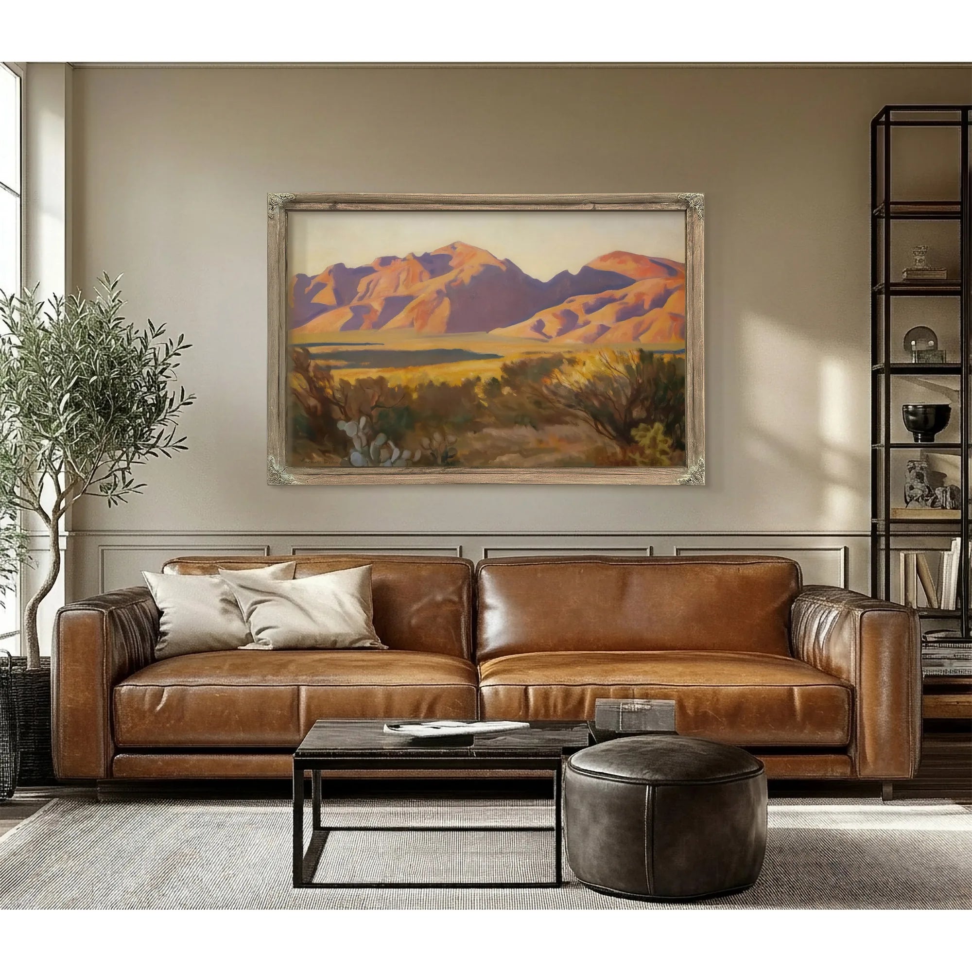 Late Light On The Catalinas By Maynard Dixon Fine Art Print