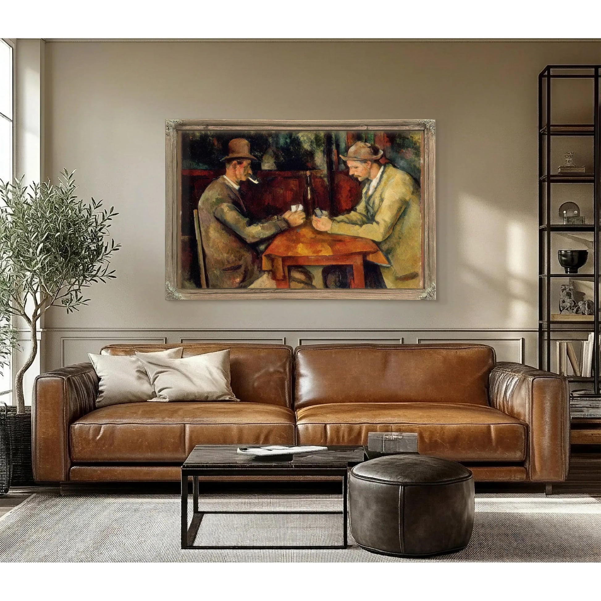The Card Players 1895 2 By Paul Cezanne Fine Art Print