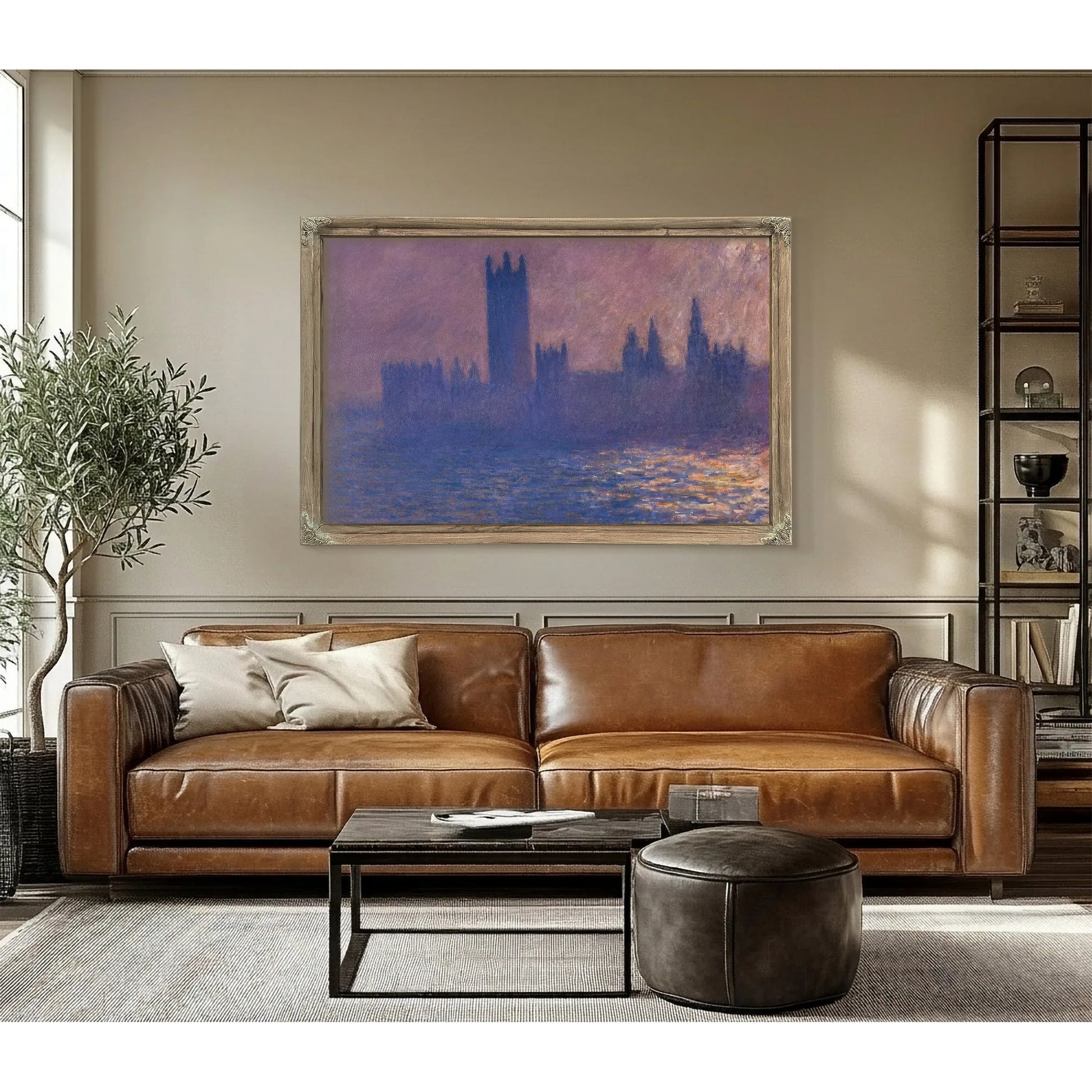 Houses Of Parliament Effect Of Sunlight By Claude Monet Fine Art Print