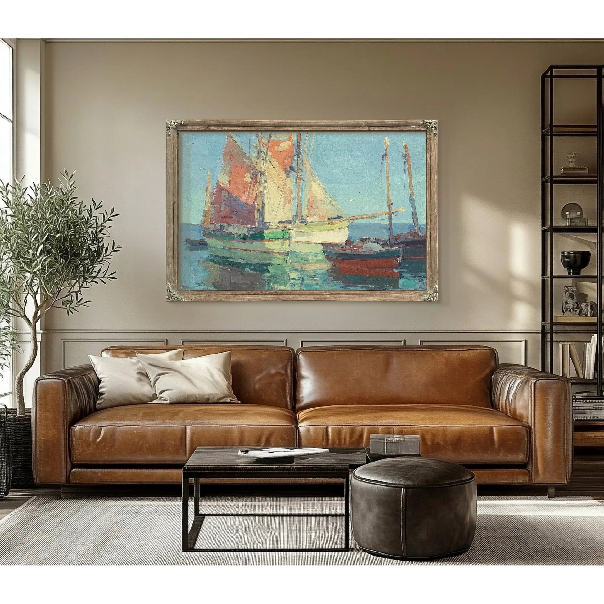 Anchorage, Brittany Tuna Boats By Edgar Payne Fine Art Print