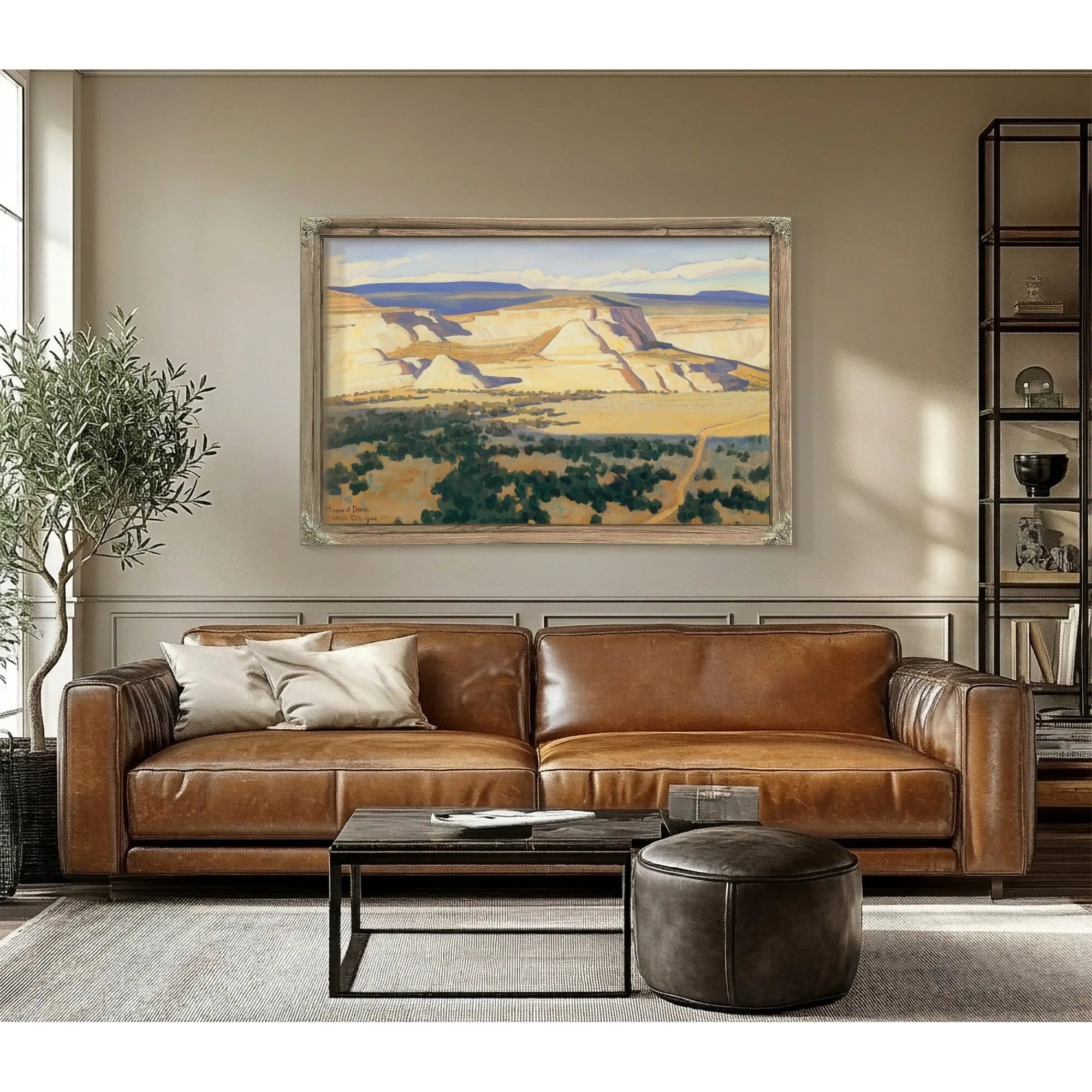 White Walled Valley By Maynard Dixon Fine Art Print
