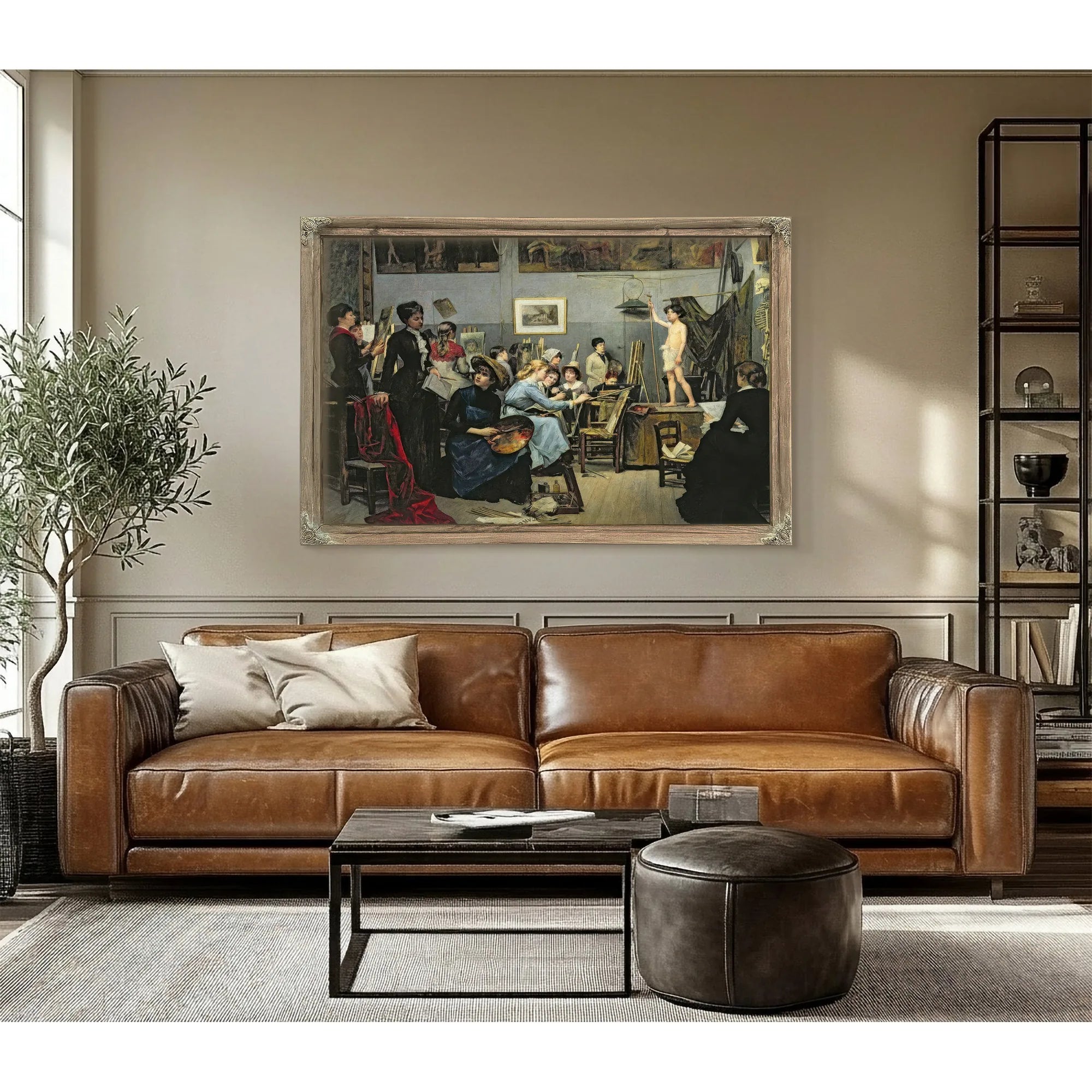 In The Studio 1881 By Marie Bashkirtseff Fine Art Print