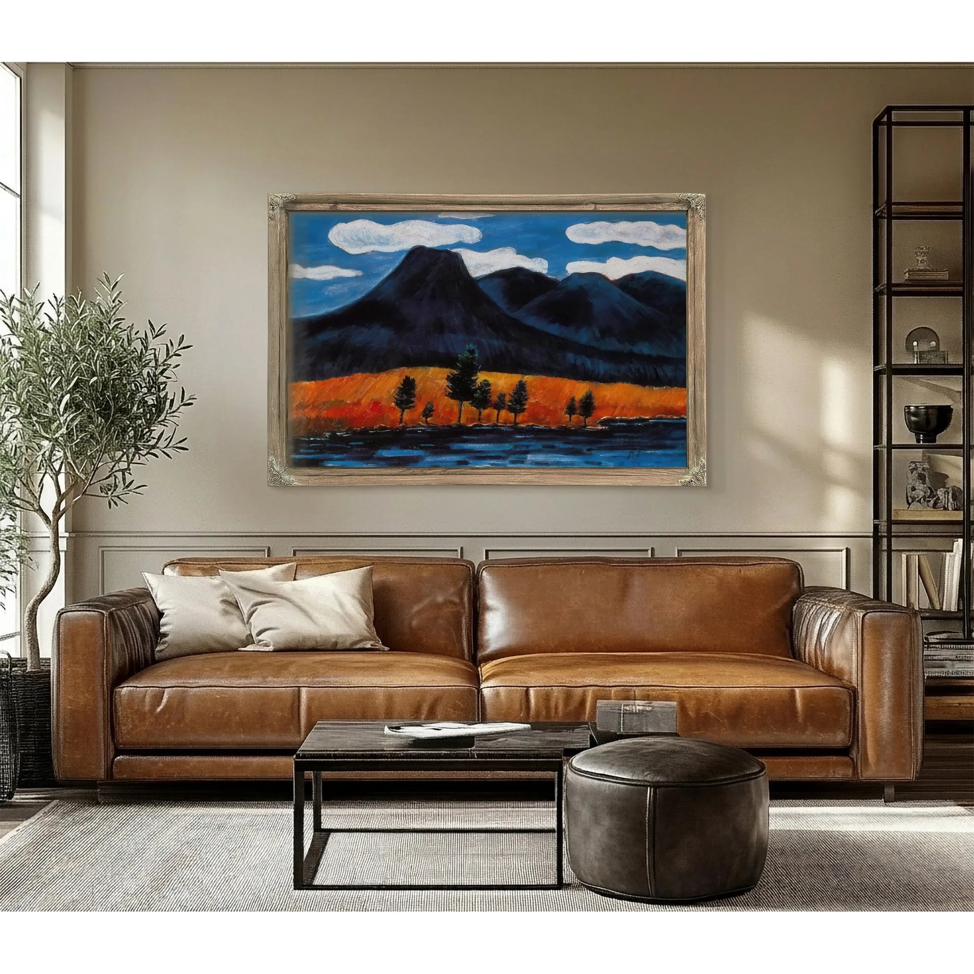 Blue Landscape By Marsden Hartley Fine Art Print