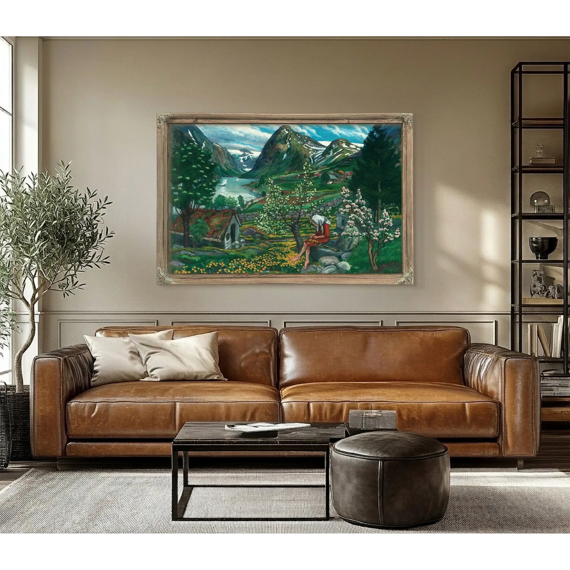 Kari Motif From Sunde By Nicolai Astrup Fine Art Print