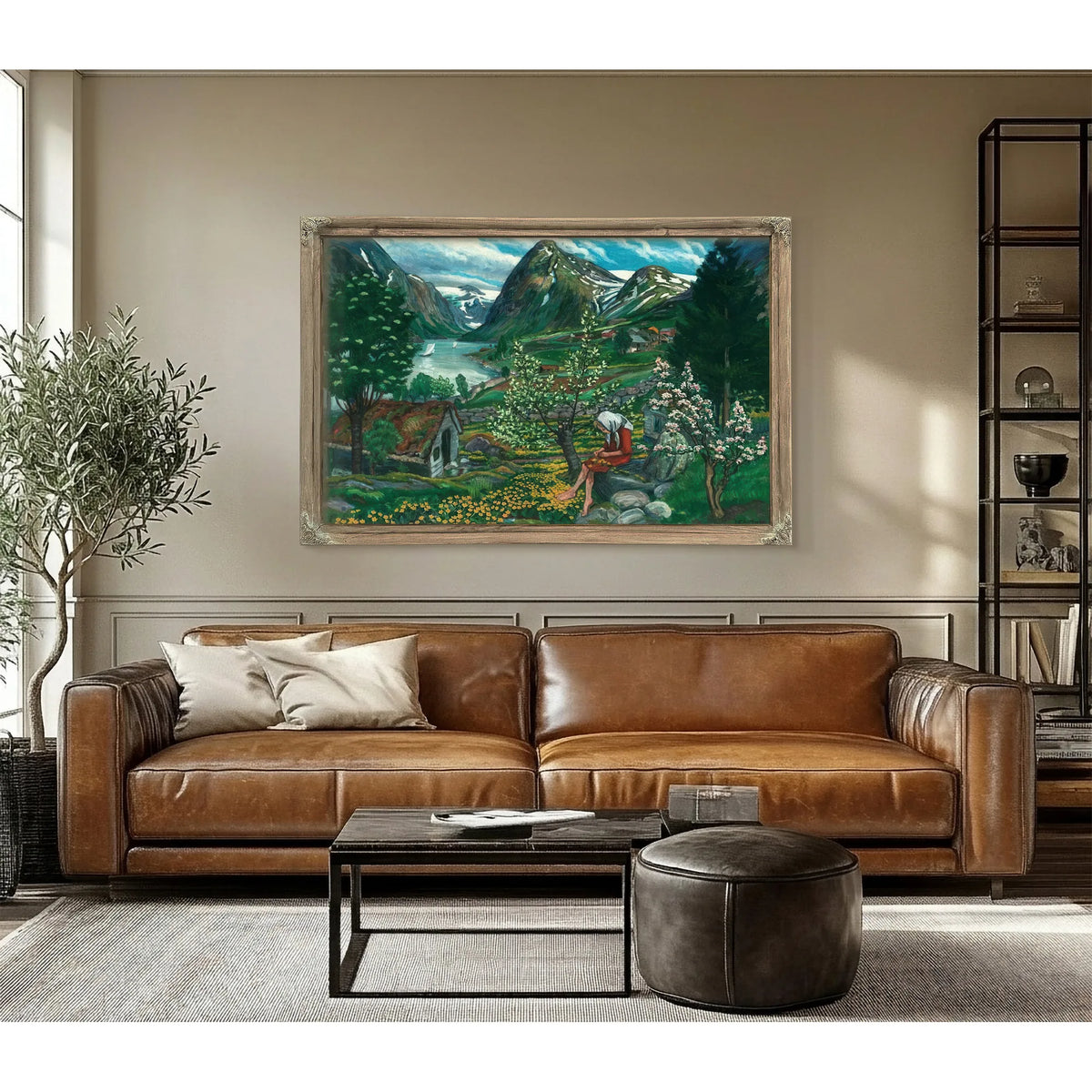 Kari Motif From Sunde By Nicolai Astrup Fine Art Print