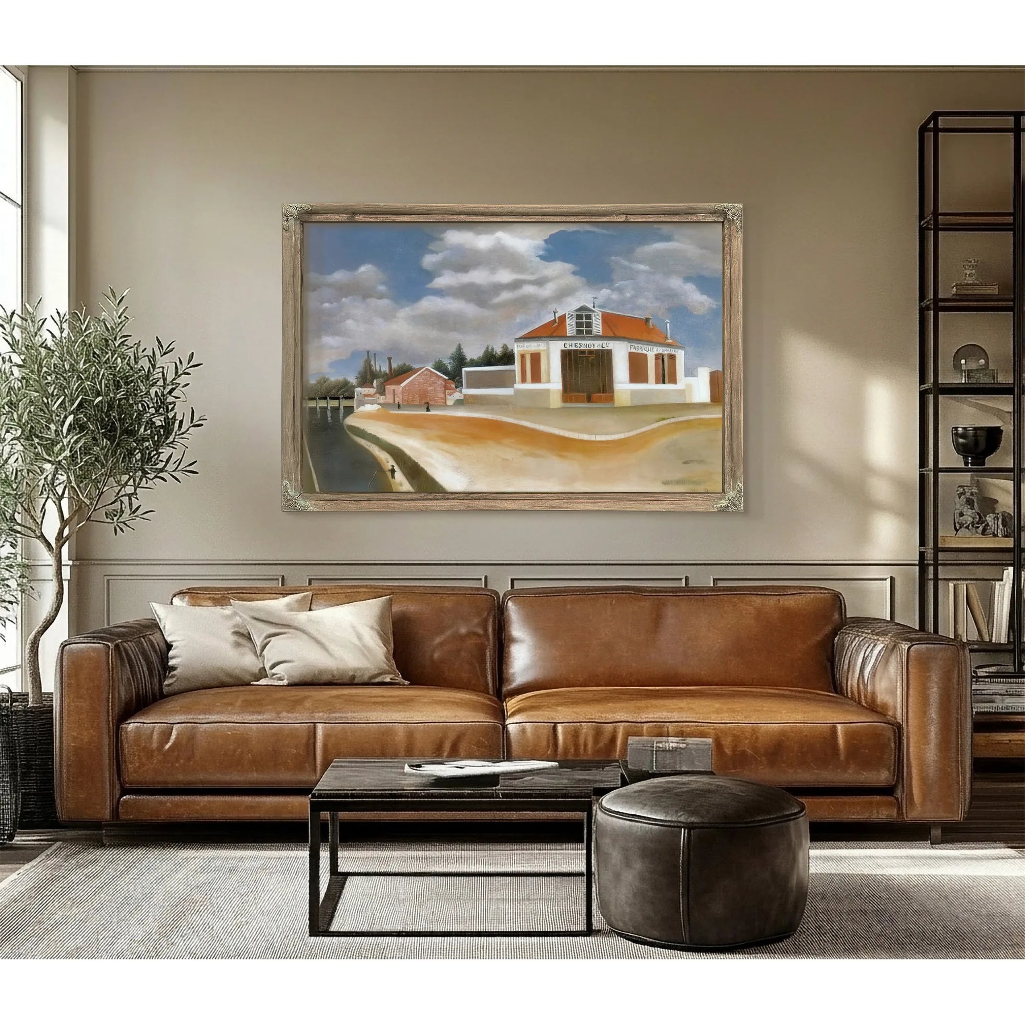Chair Factory About 1897 La Fabrique De Chaises By Henri Rousseau Fine Art Print