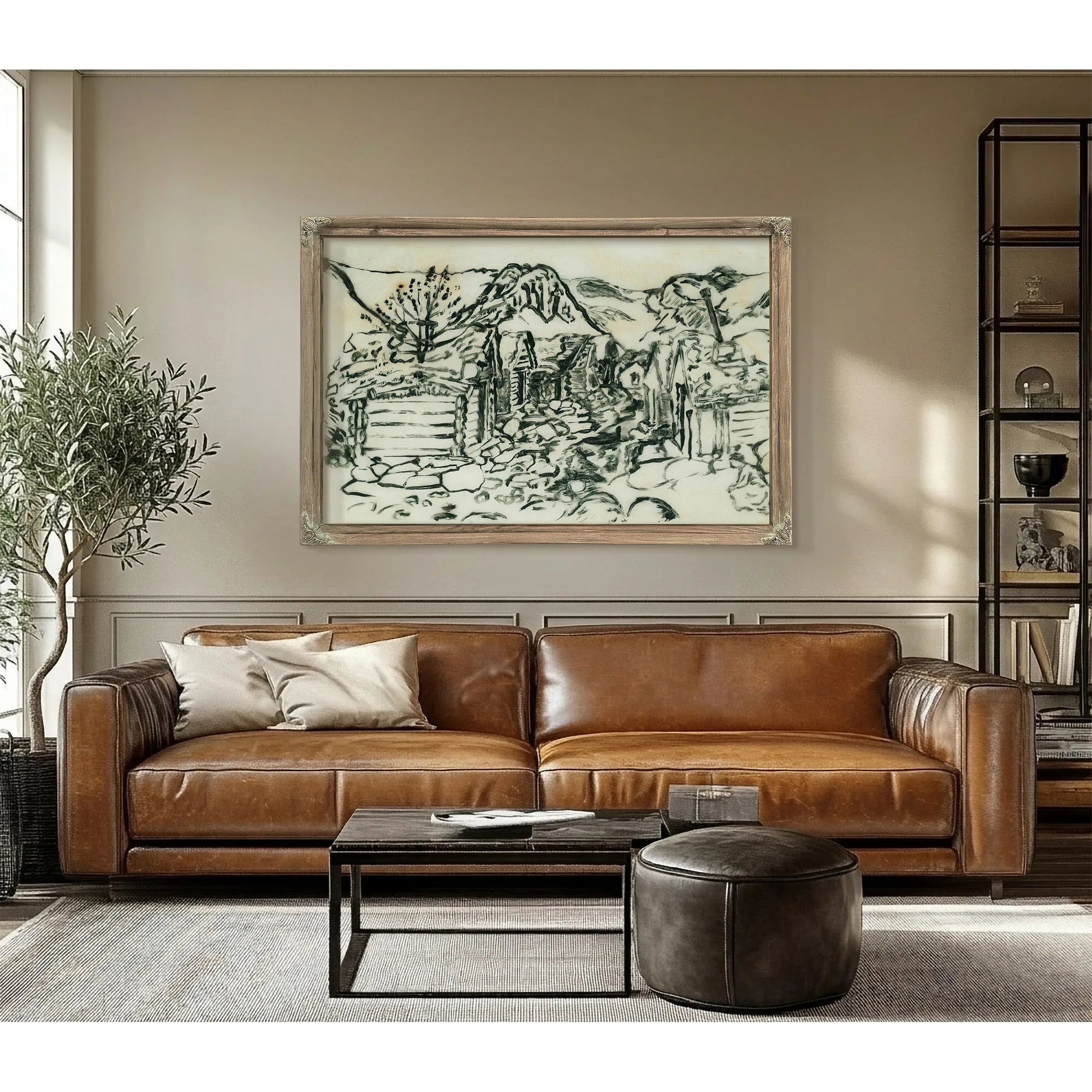 The Befring Farms By Nicolai Astrup Fine Art Print