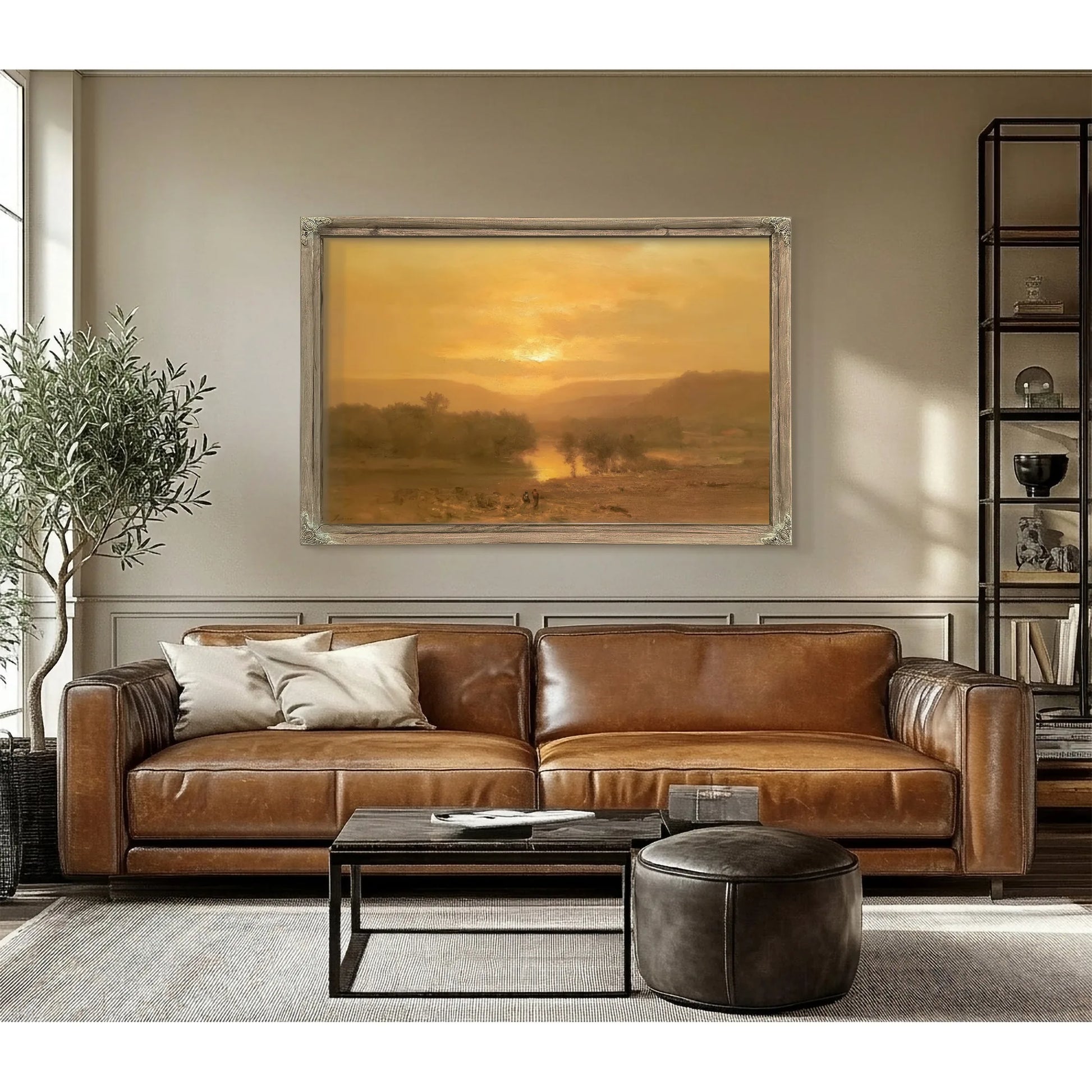 Sunset By George Inness Fine Art Print
