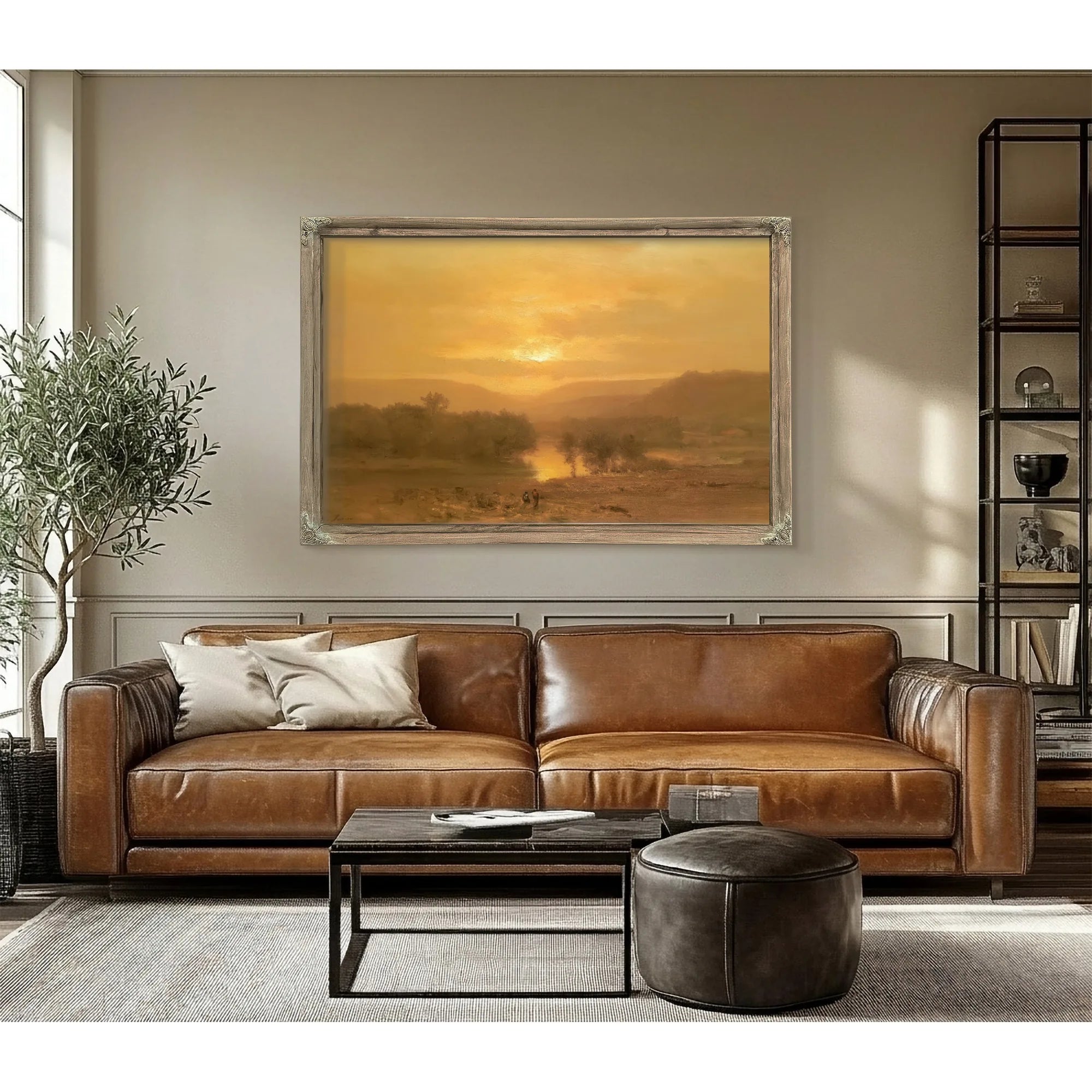 Sunset By George Inness Fine Art Print