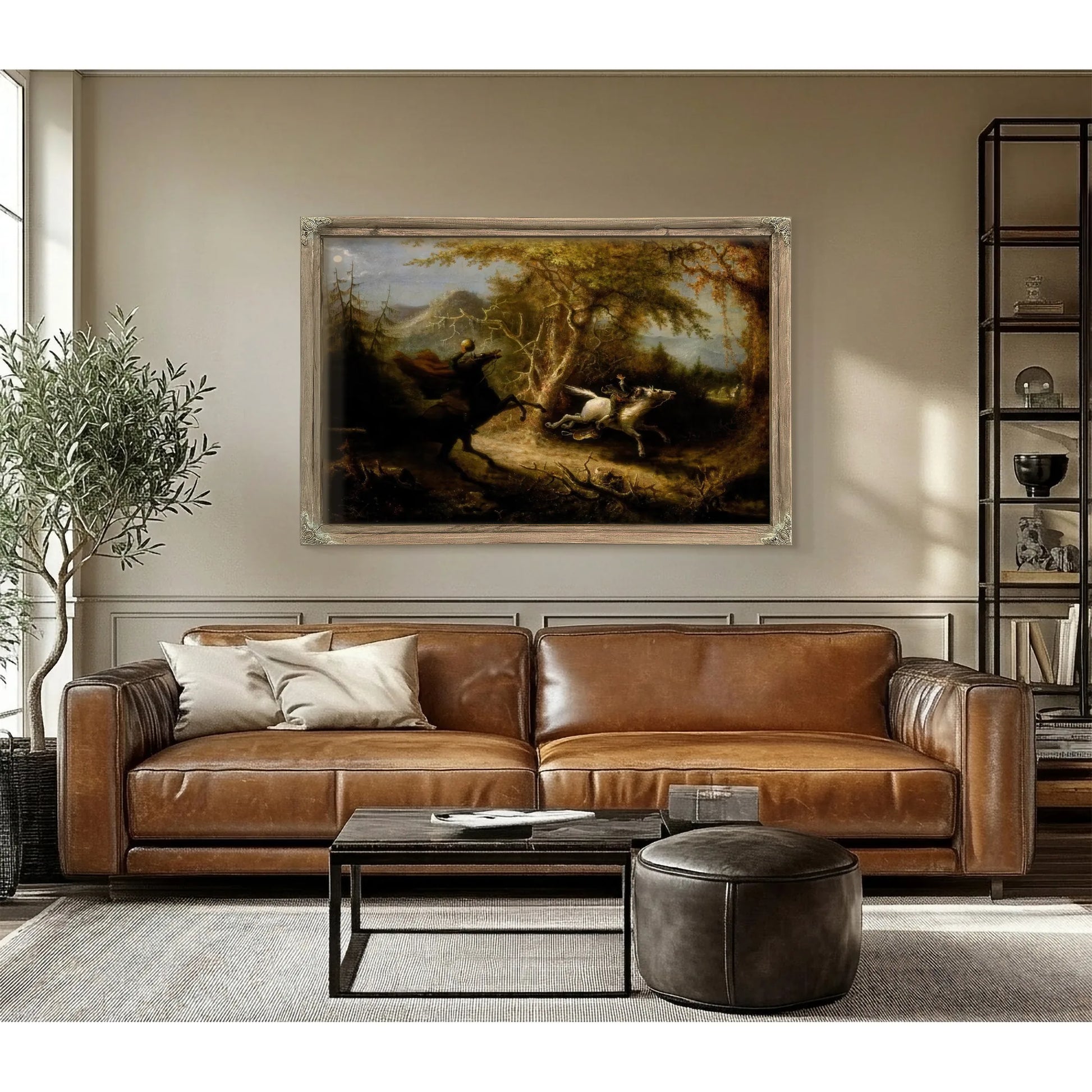 The Headless Horseman Pursuing Ichabod Crane By John Quidor Fine Art Print
