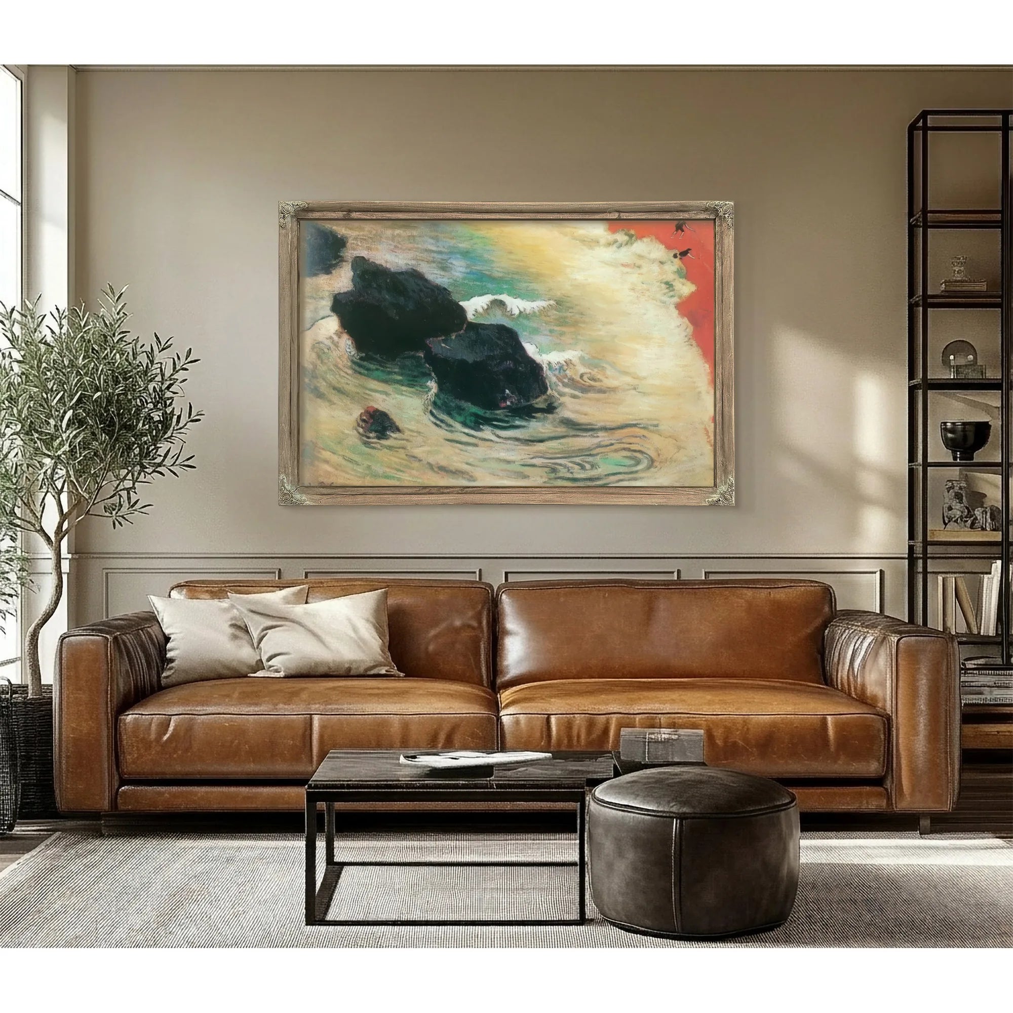 The Wave By Paul Gauguin Fine Art Print