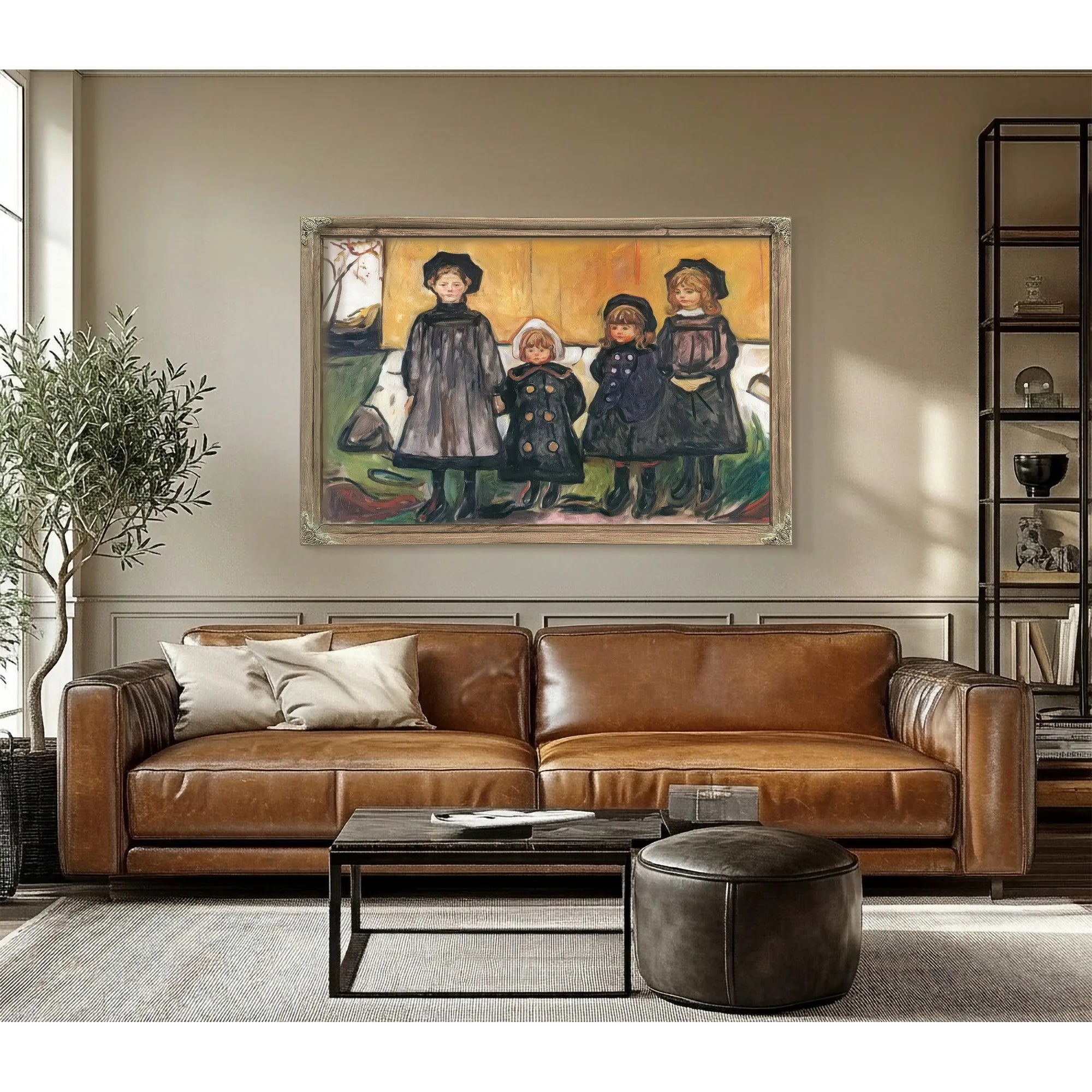 Four Girls At Asgardstrand 1902 By Edvard Munch Fine Art Print