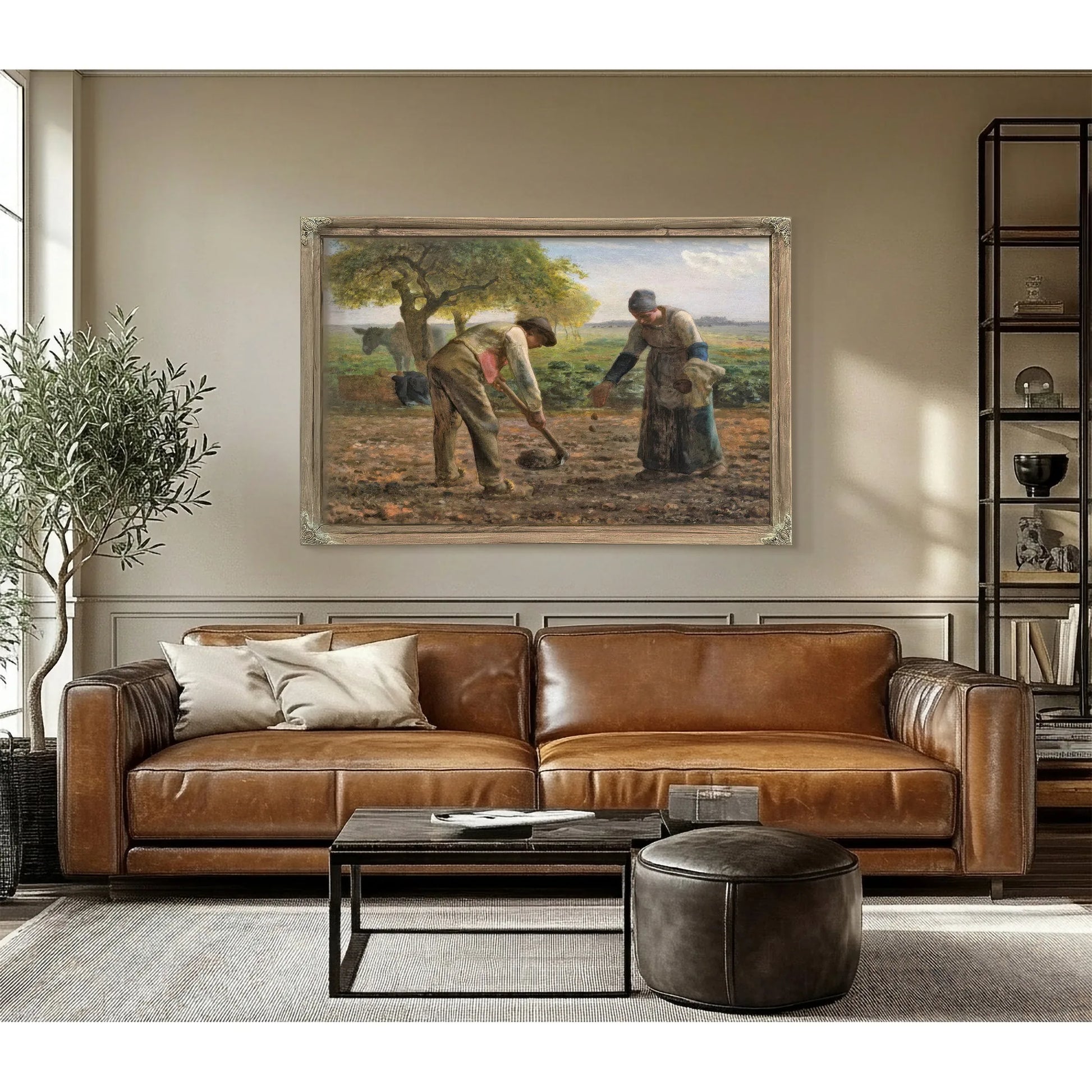 Potato Planters By Jean Francois Millet Fine Art Print