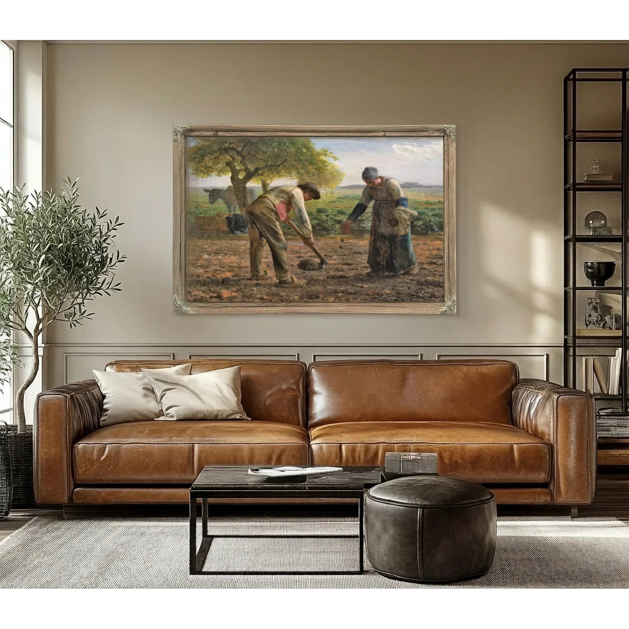 Potato Planters By Jean Francois Millet Fine Art Print