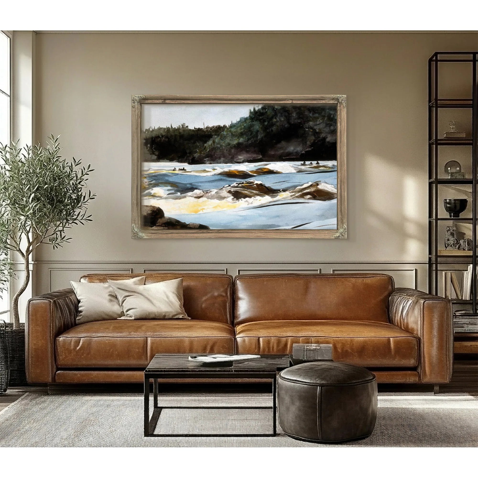 Saguenay River Lower Rapids By Winslow Homer Fine Art Print