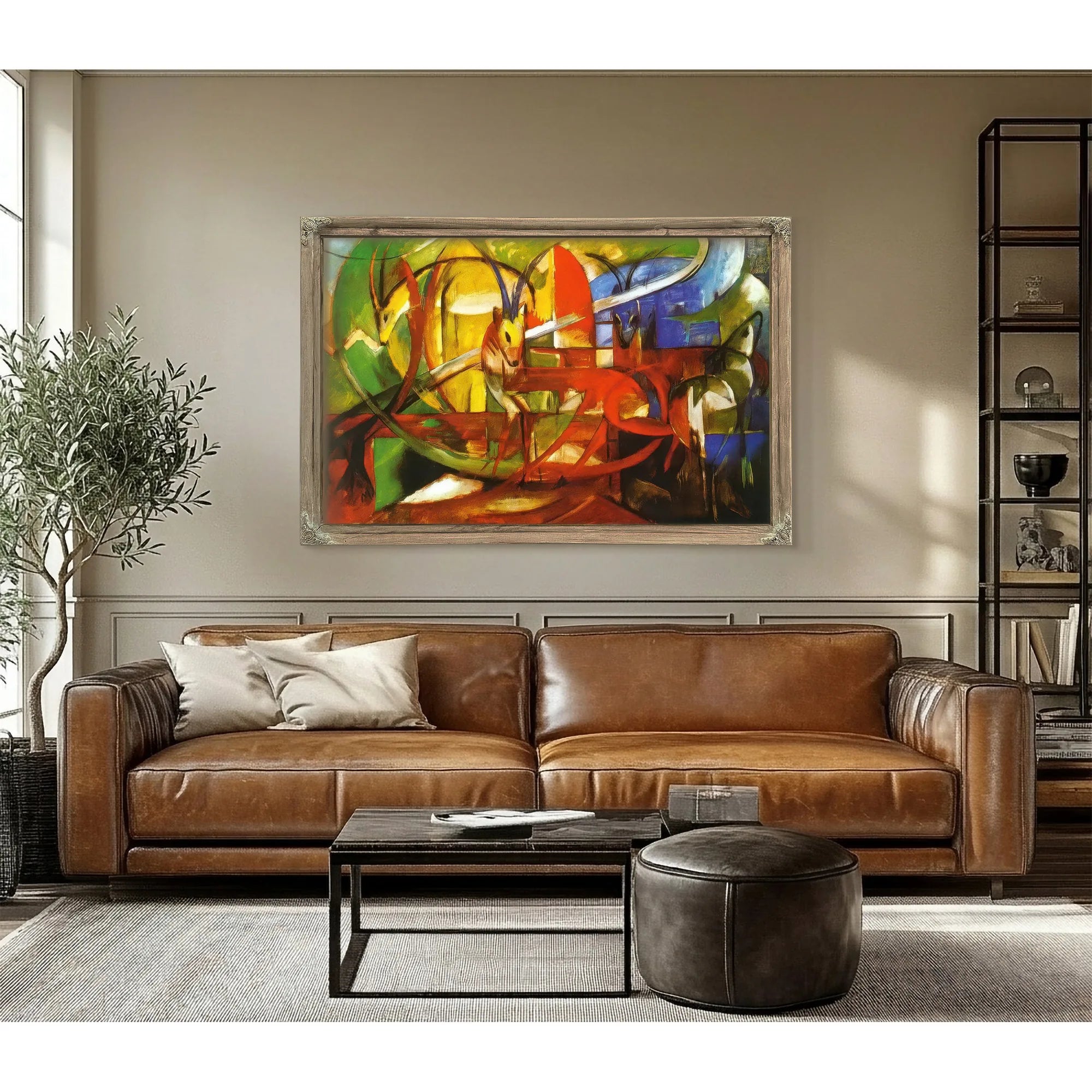 Gazelles By Franz Marc Fine Art Print