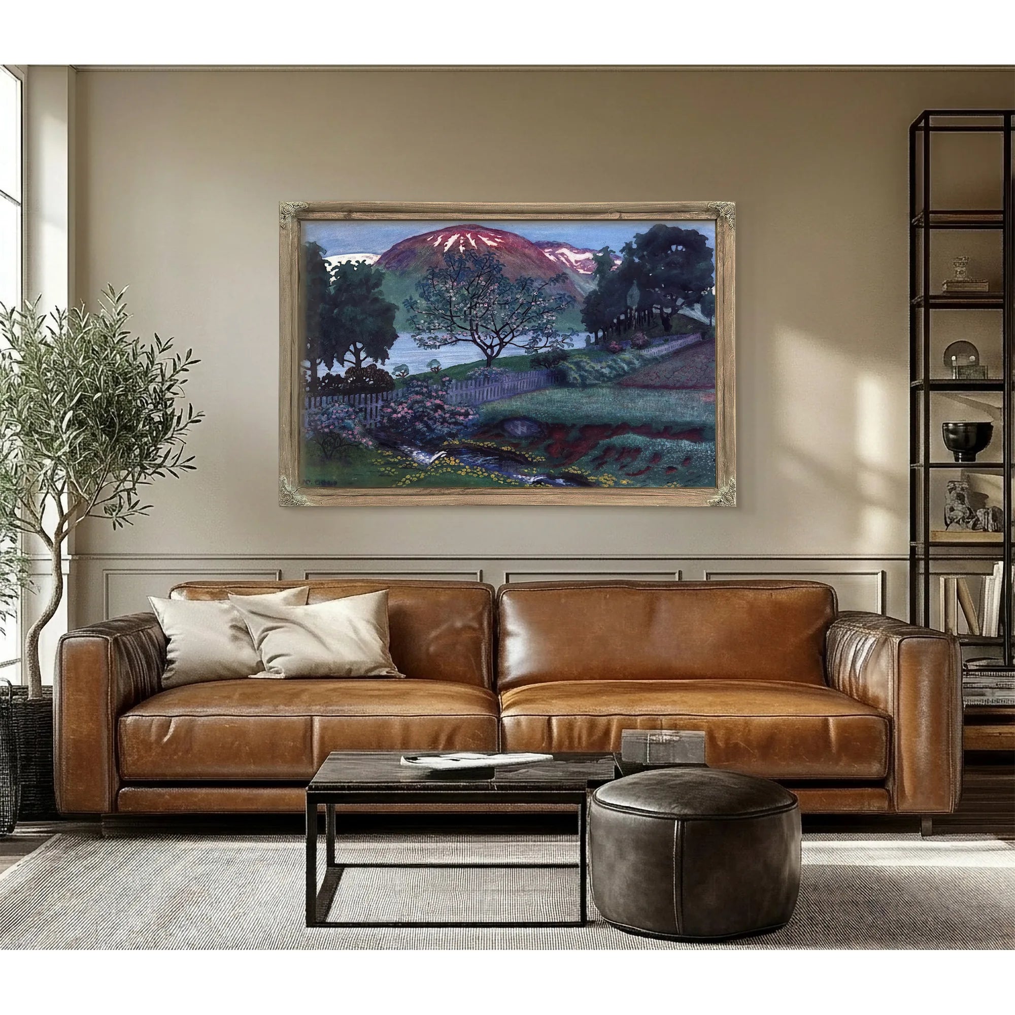 A Night In June In The Garden By Nicolai Astrup Fine Art Print