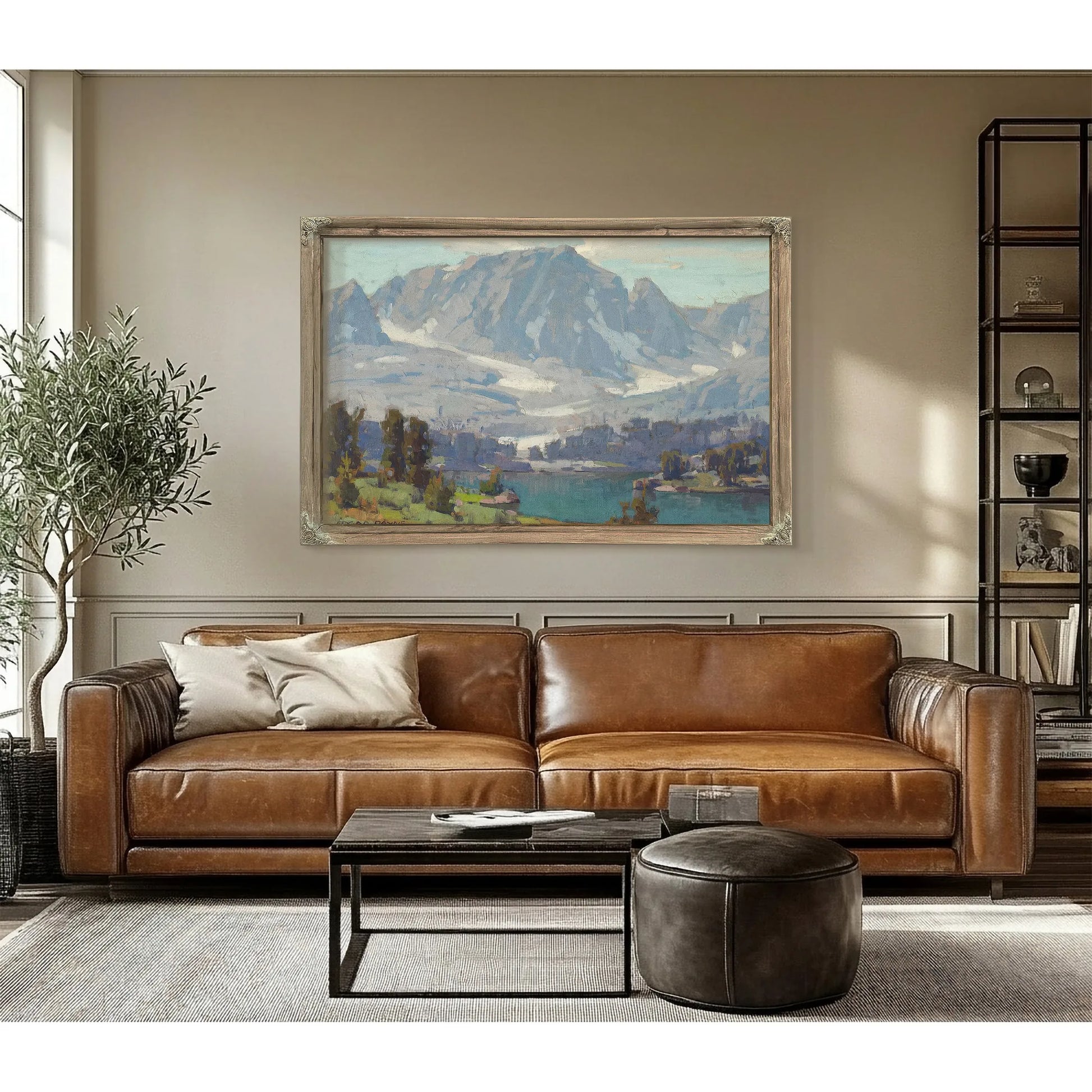A High Sierra Lake By Edgar Payne Fine Art Print