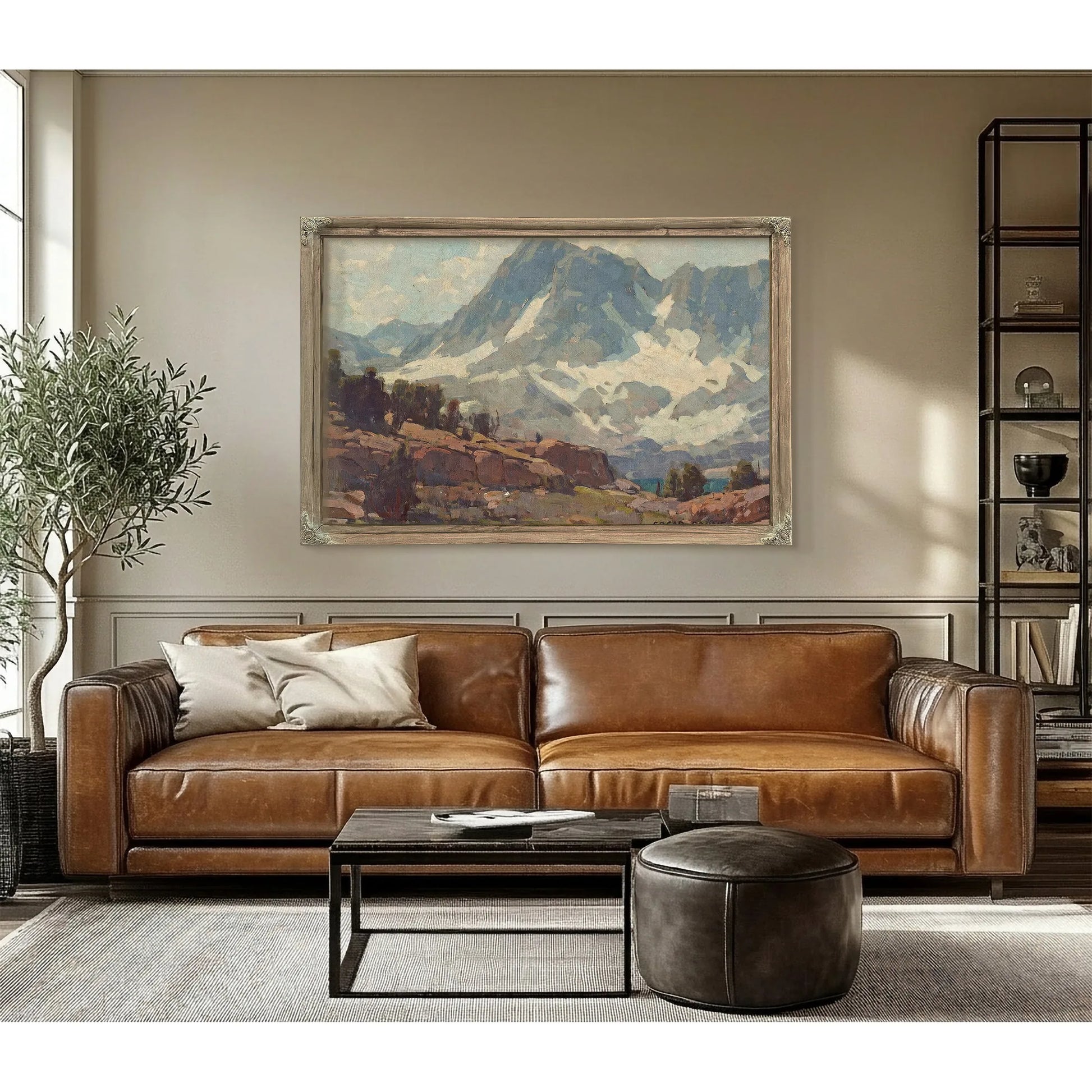Sierra Glaciers And Lake By Edgar Payne Fine Art Print