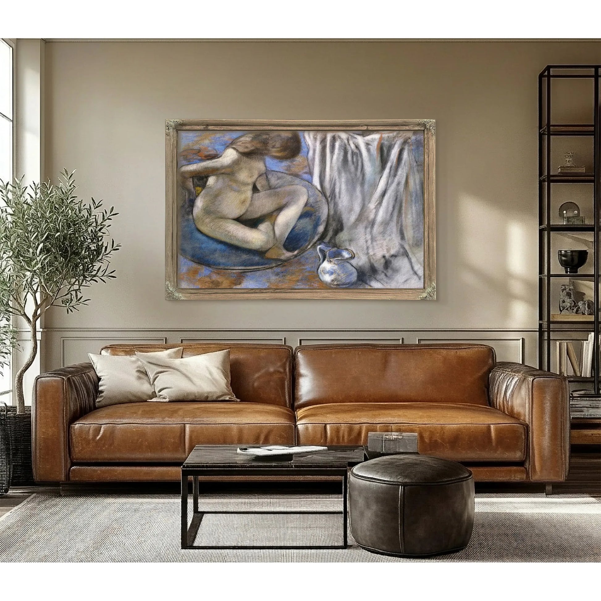 Woman In The Tub By Edgar Degas Fine Art Print