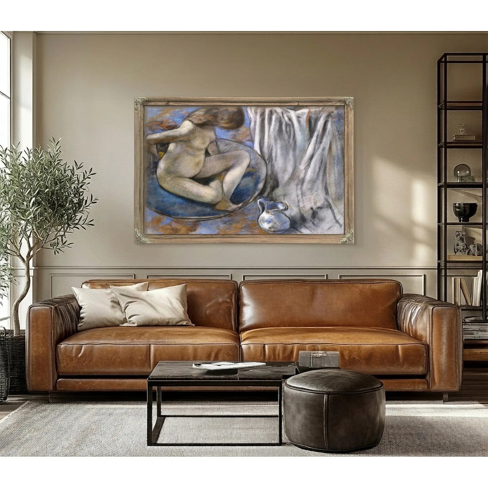 Woman In The Tub By Edgar Degas Fine Art Print