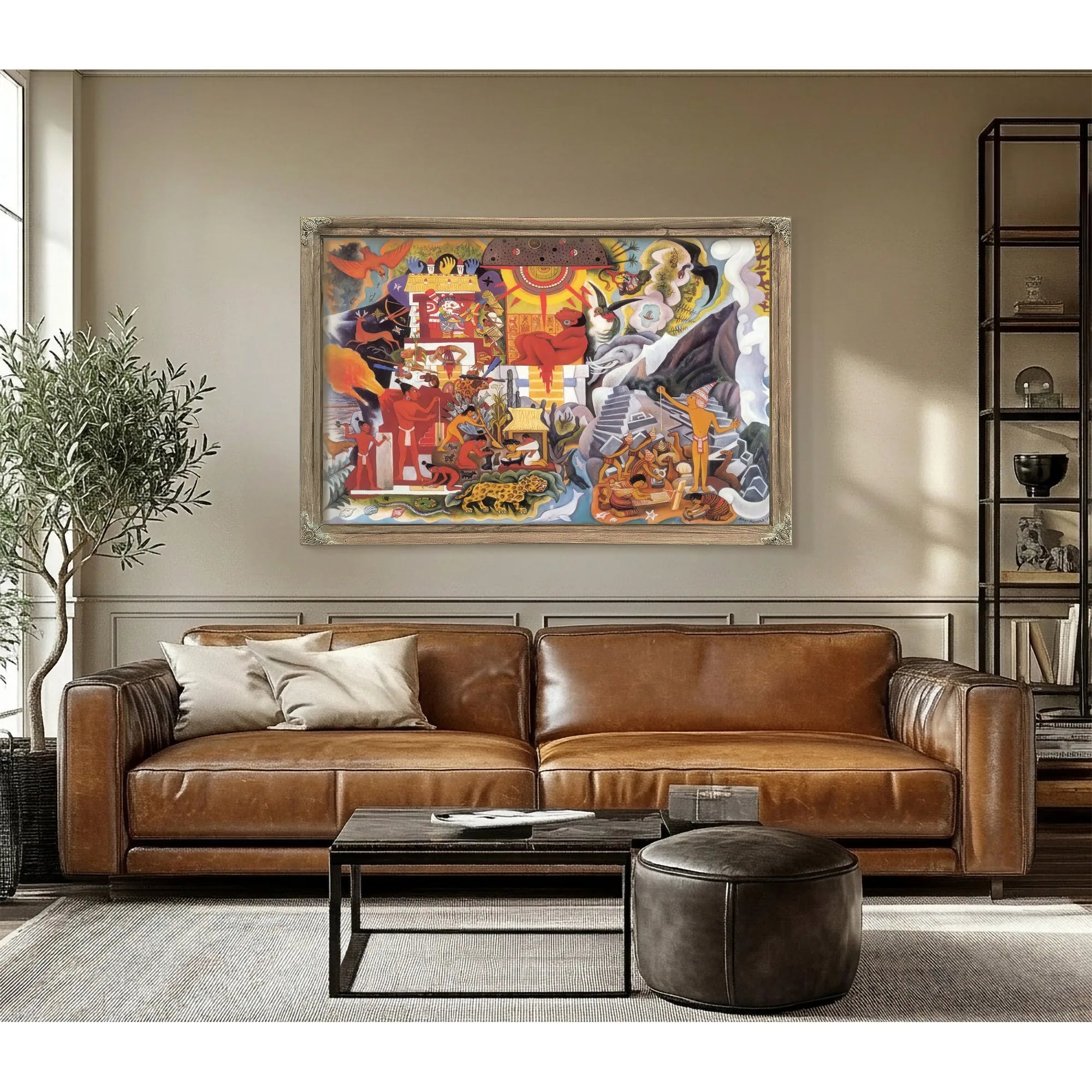 Pre Hispanic America By Diego Rivera Fine Art Print
