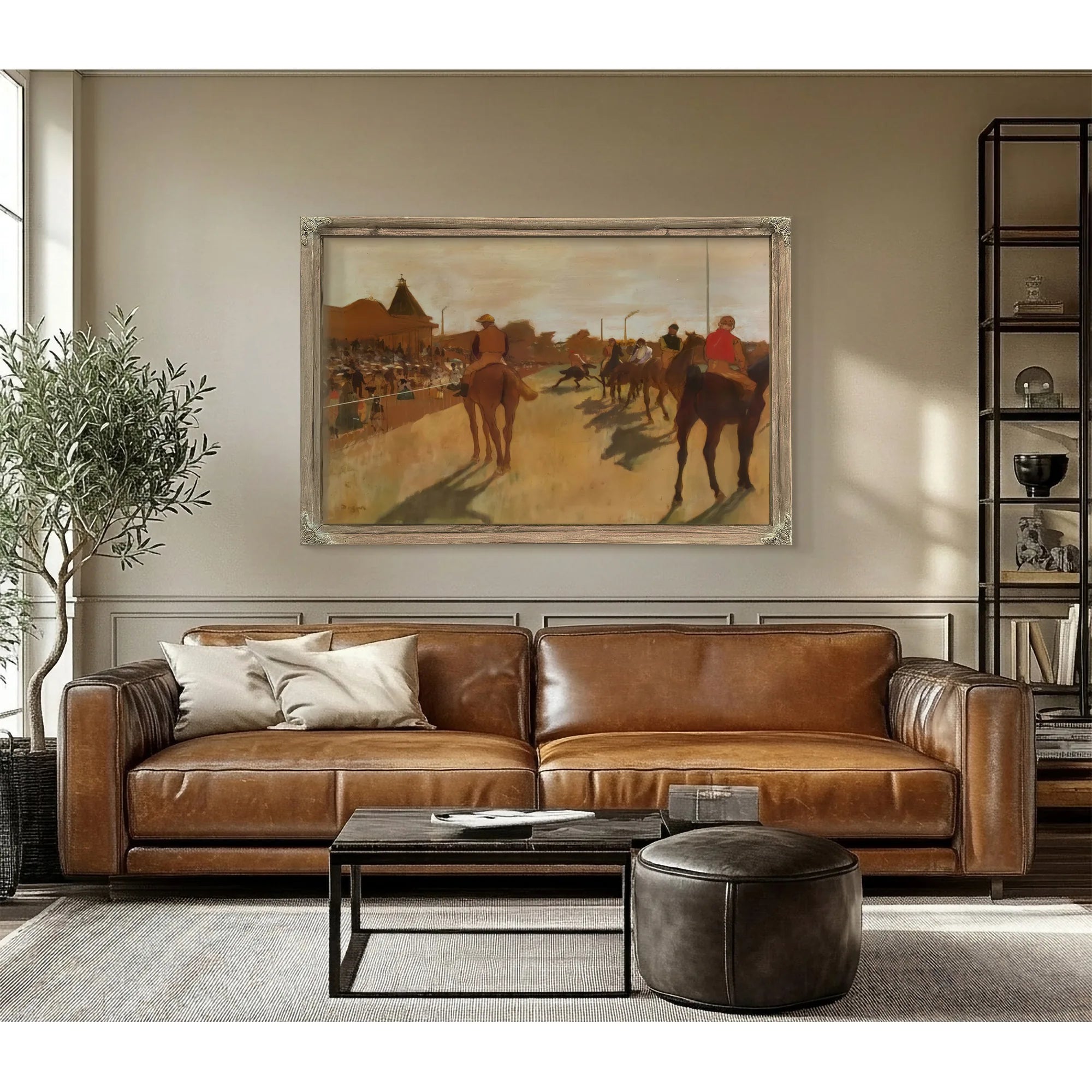 At The Race Course By Edgar Degas Fine Art Print