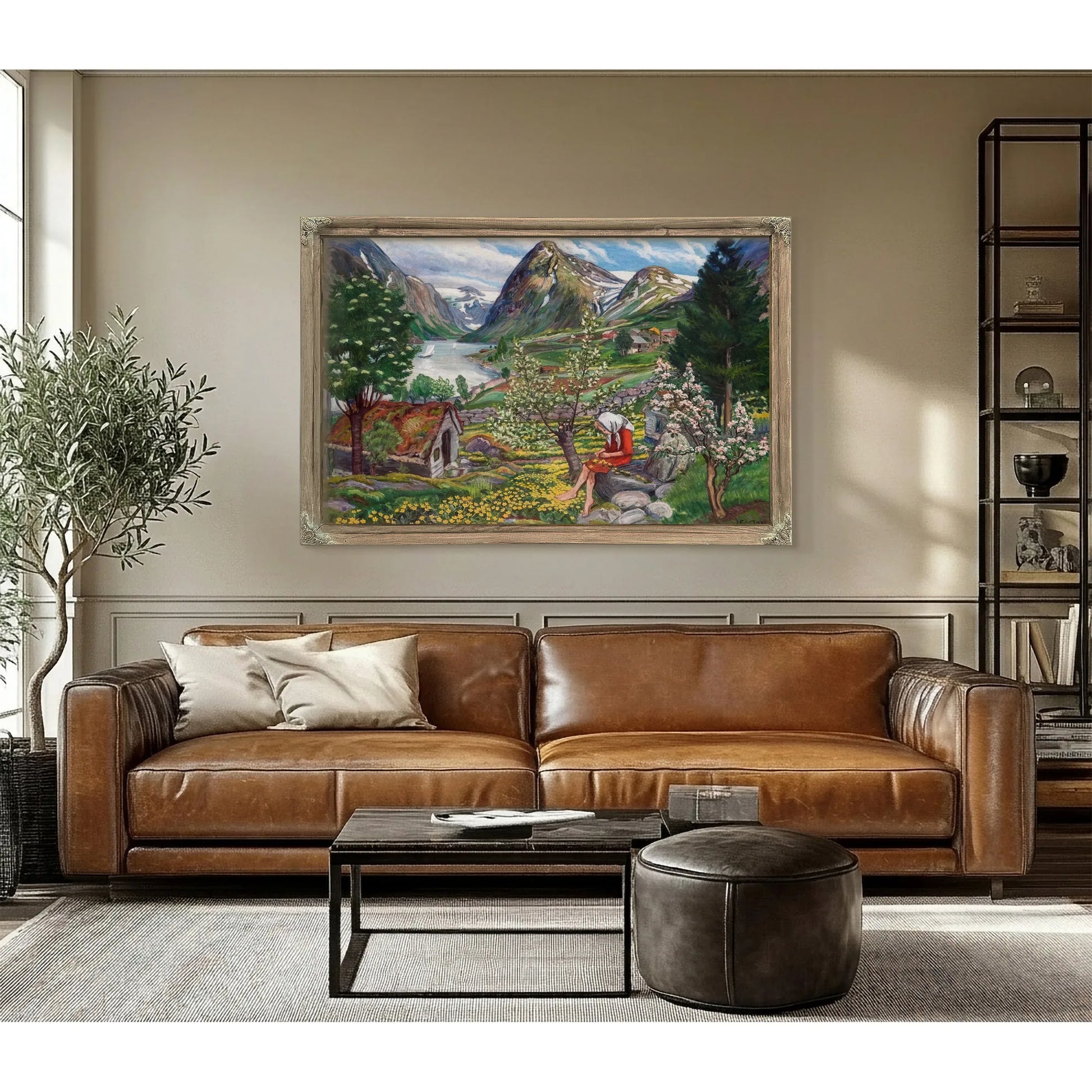 Kari Motif From Sunde 1 By Nicolai Astrup Fine Art Print