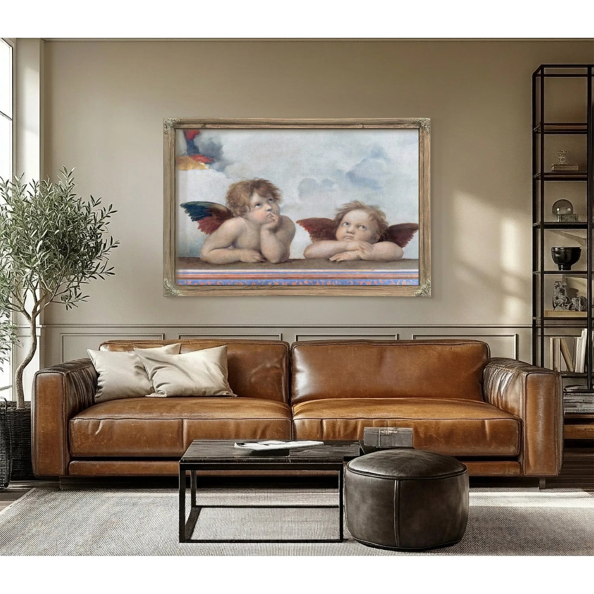 Putti Detail From The Sistine Madonna By Raphael Fine Art Print