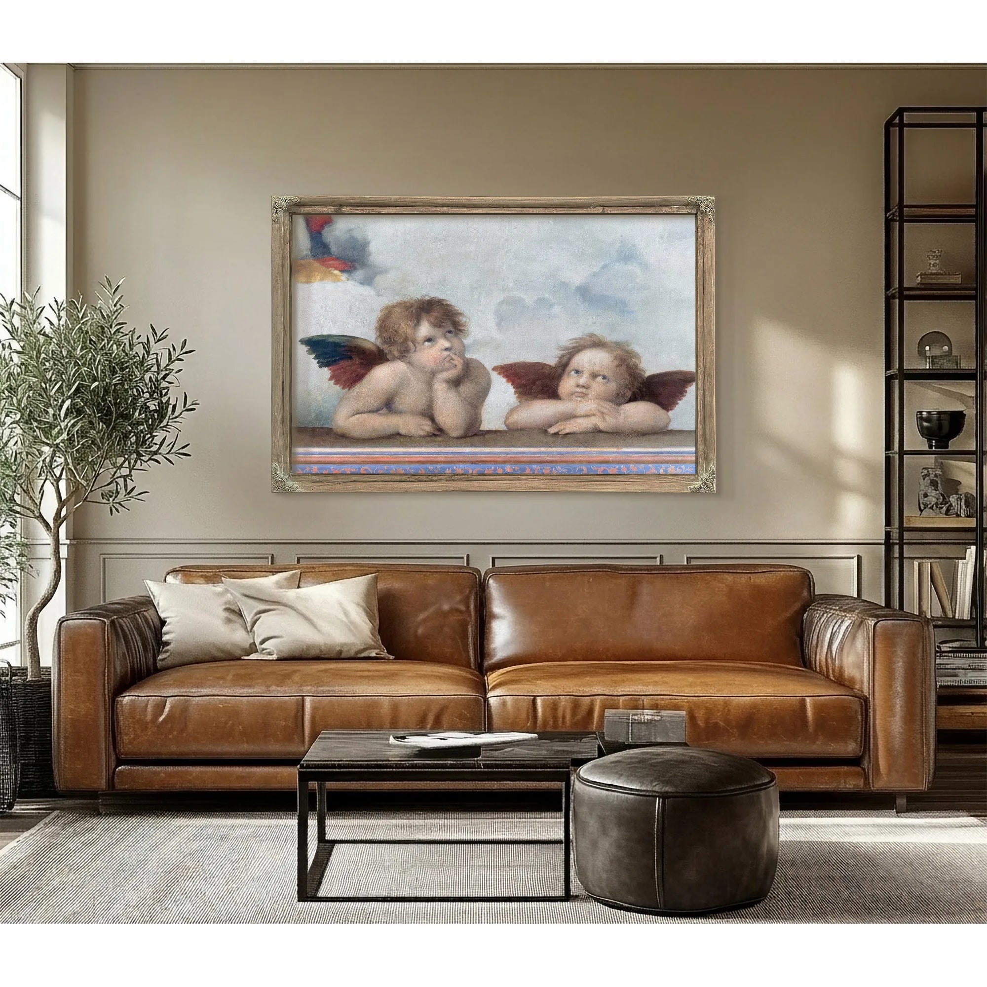 Putti Detail From The Sistine Madonna By Raphael Fine Art Print
