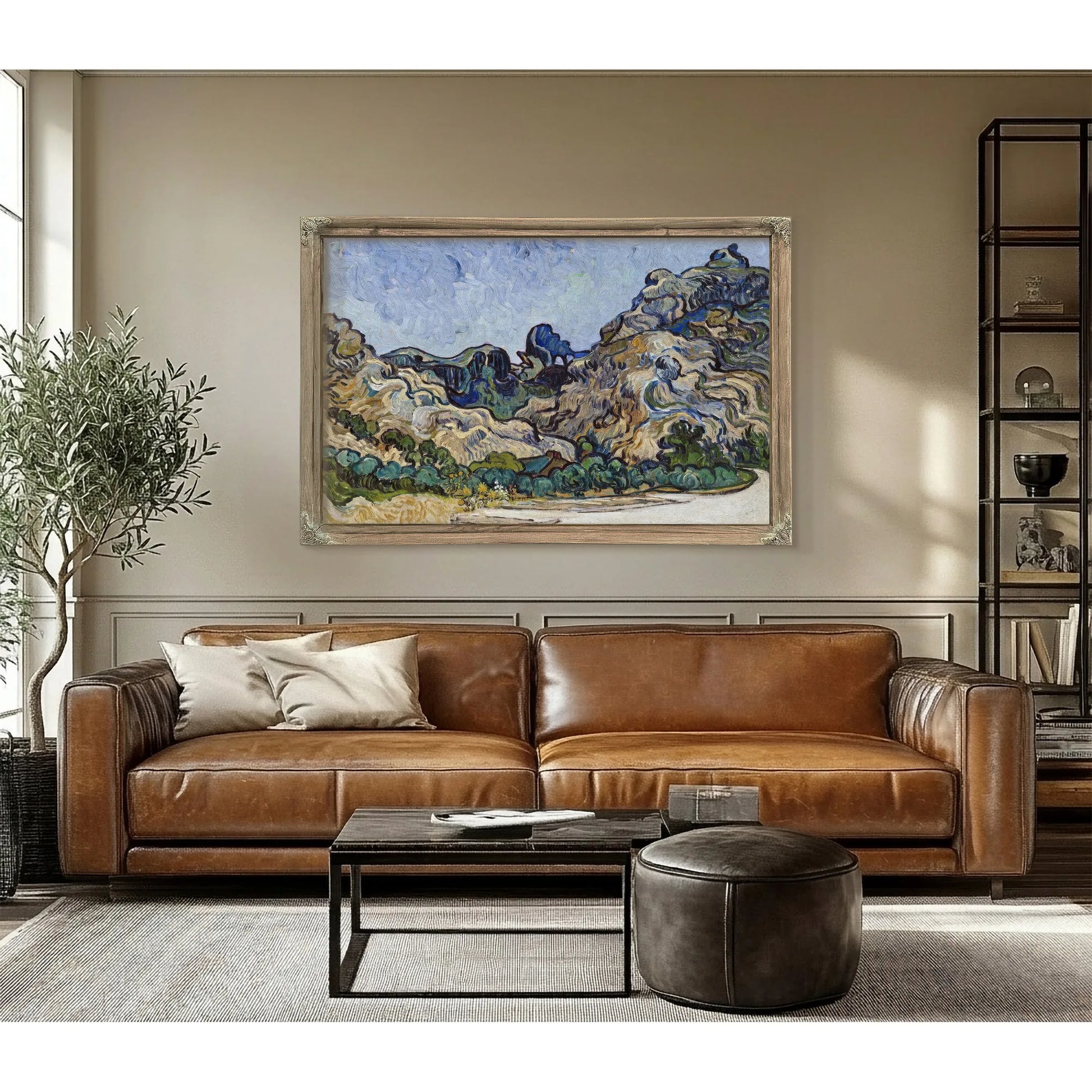 Mountains At Saint Remy (Montagnes A Saint Remy) By Vincent Van Gogh Fine Art Print