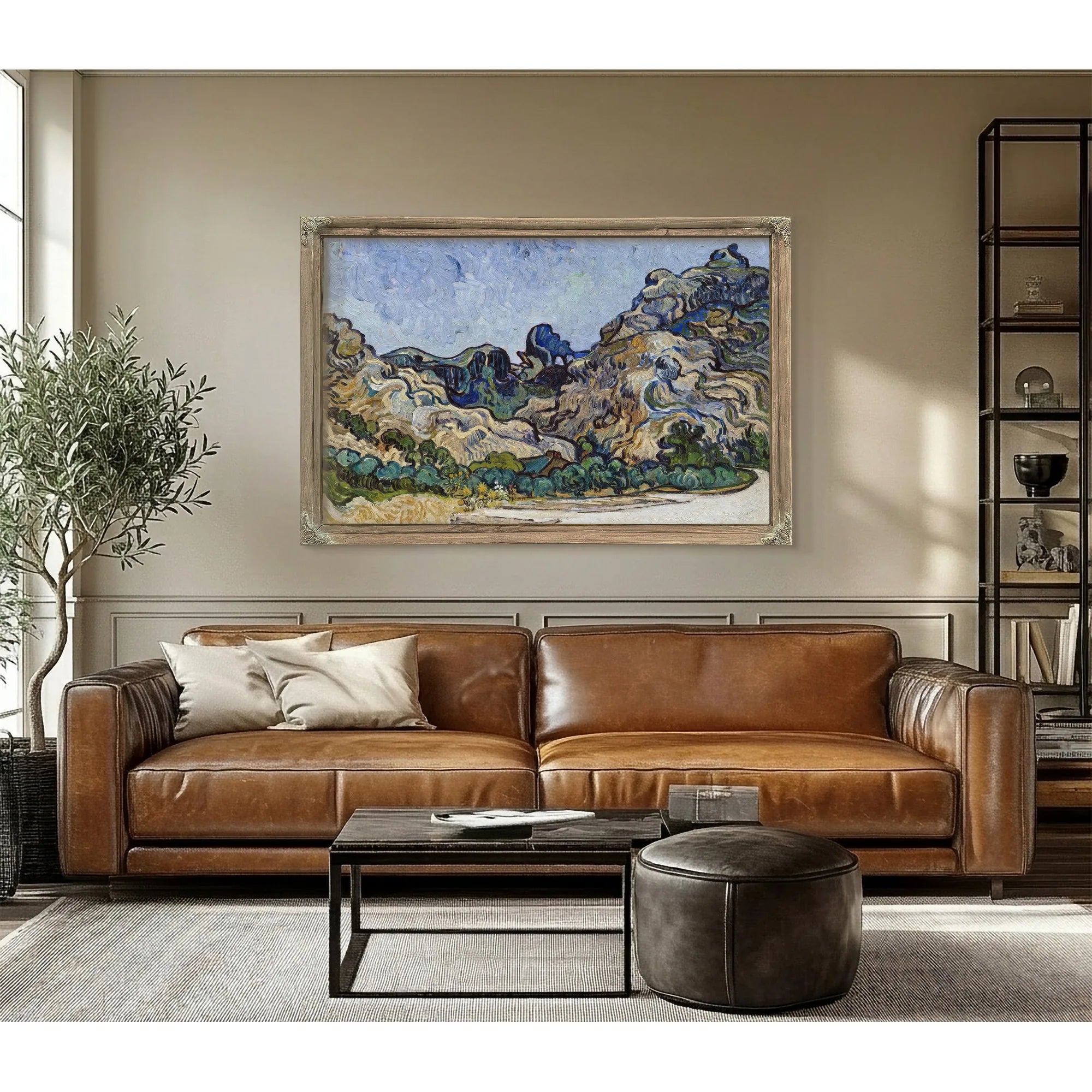 Mountains At Saint Remy (Montagnes A Saint Remy) By Vincent Van Gogh Fine Art Print