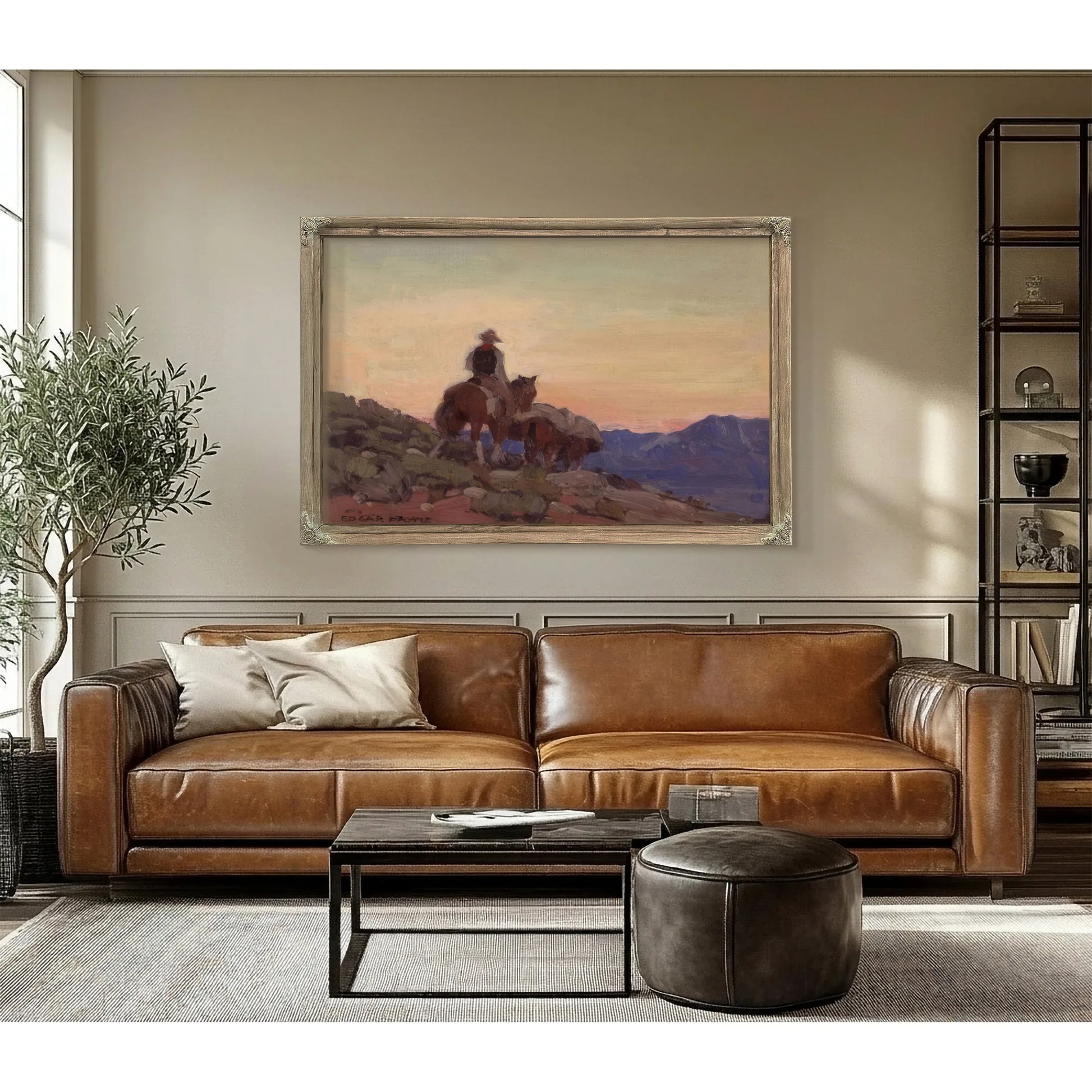 Lone Packer By Edgar Payne Fine Art Print