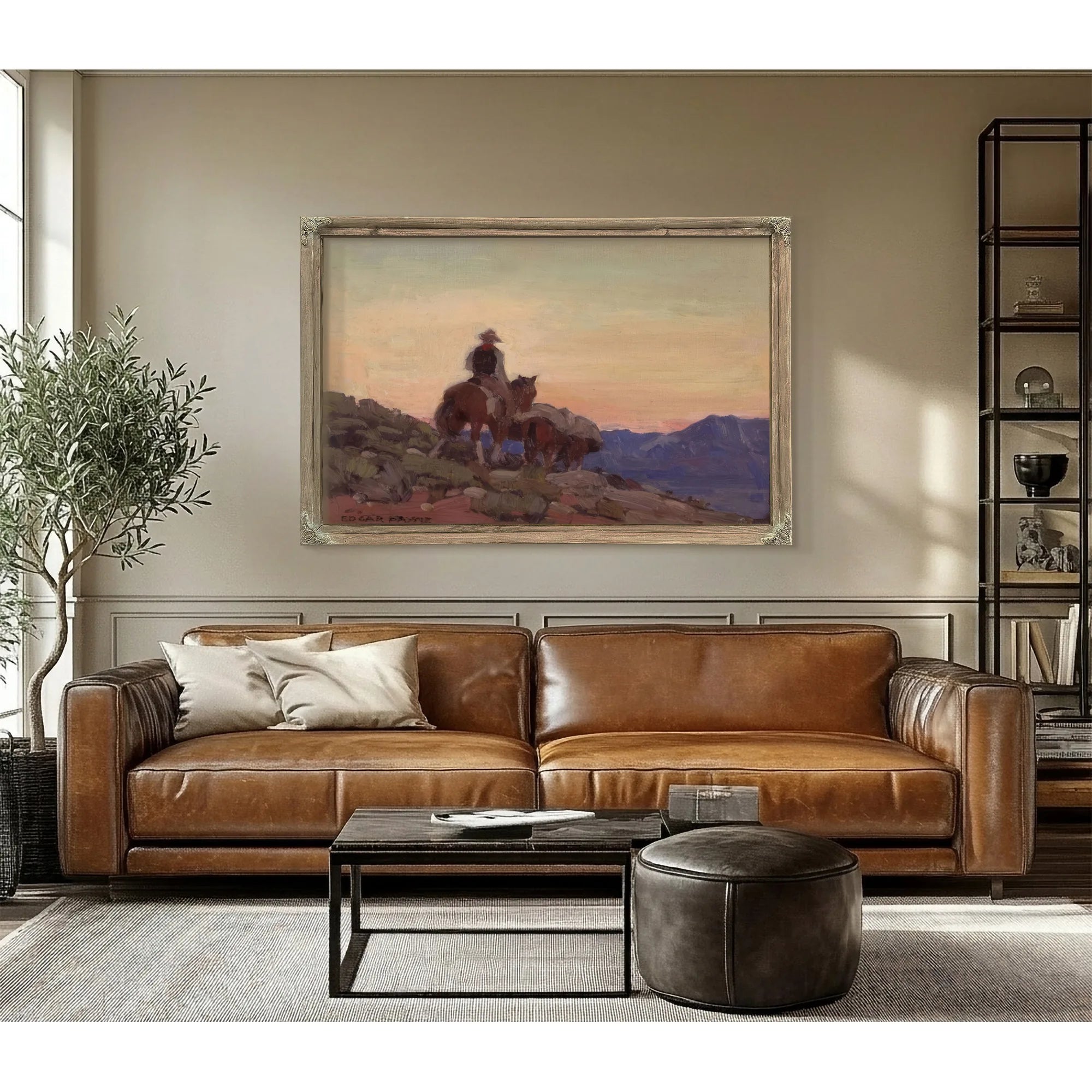 Lone Packer By Edgar Payne Fine Art Print