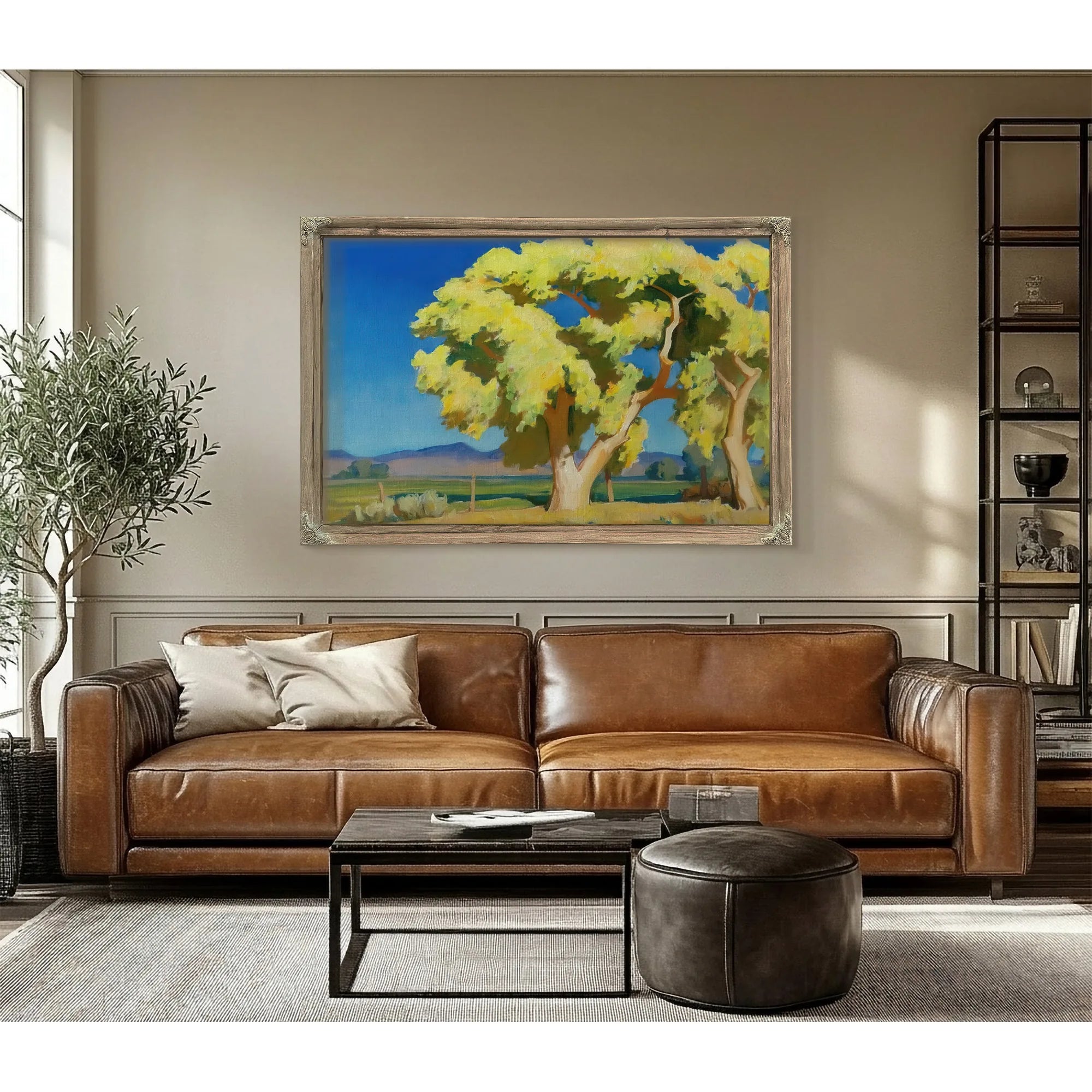 Young Cottonwoods By Maynard Dixon Fine Art Print