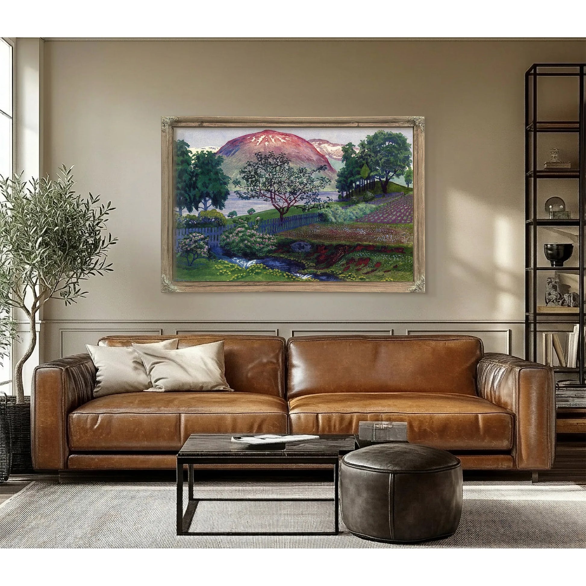 A Night In June In The Garden 1 By Nicolai Astrup Fine Art Print
