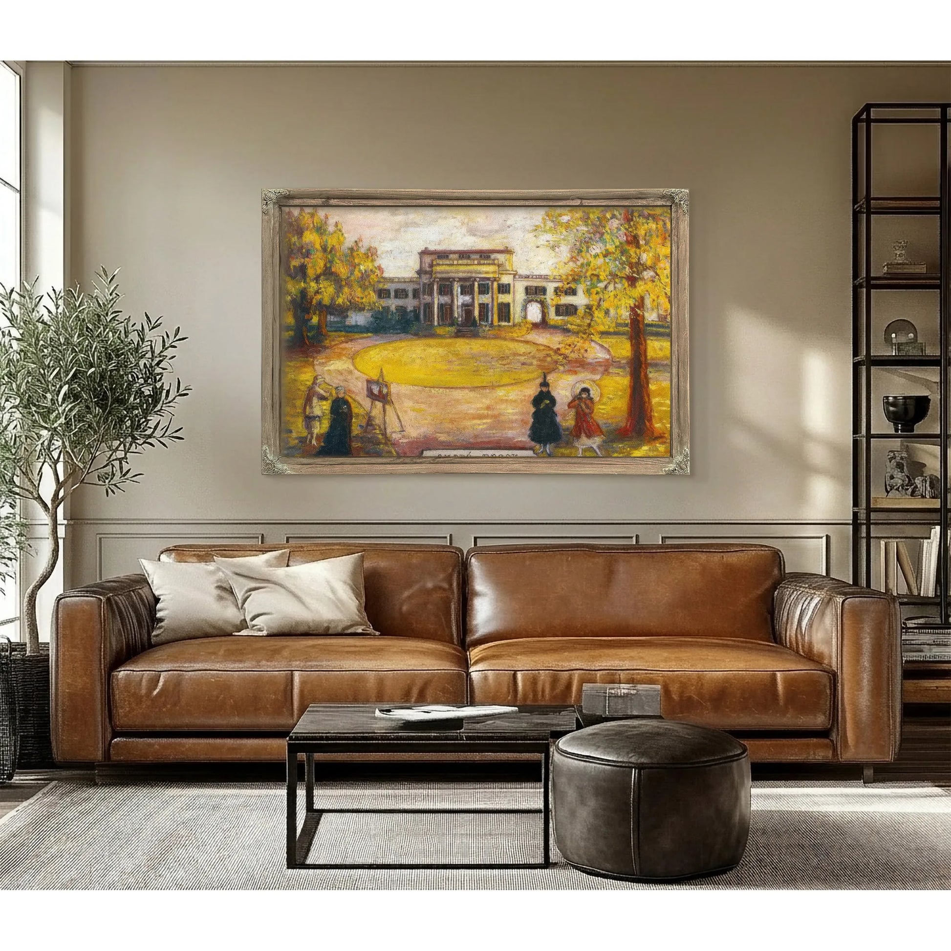 Portrait Of Andre Brook Front Facade By Florine Stettheimer Fine Art Print