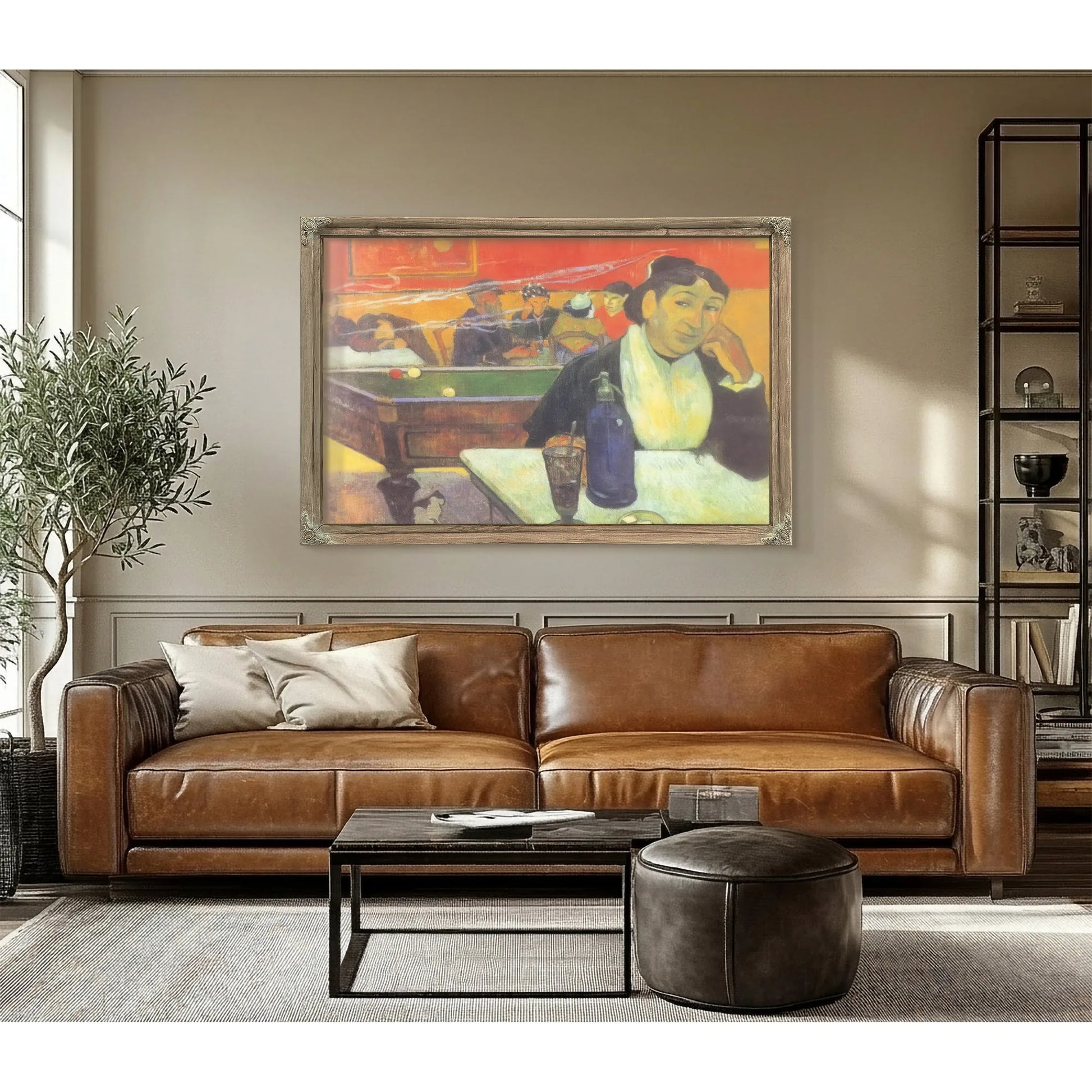Cafe At Arles By Paul Gauguin Fine Art Print